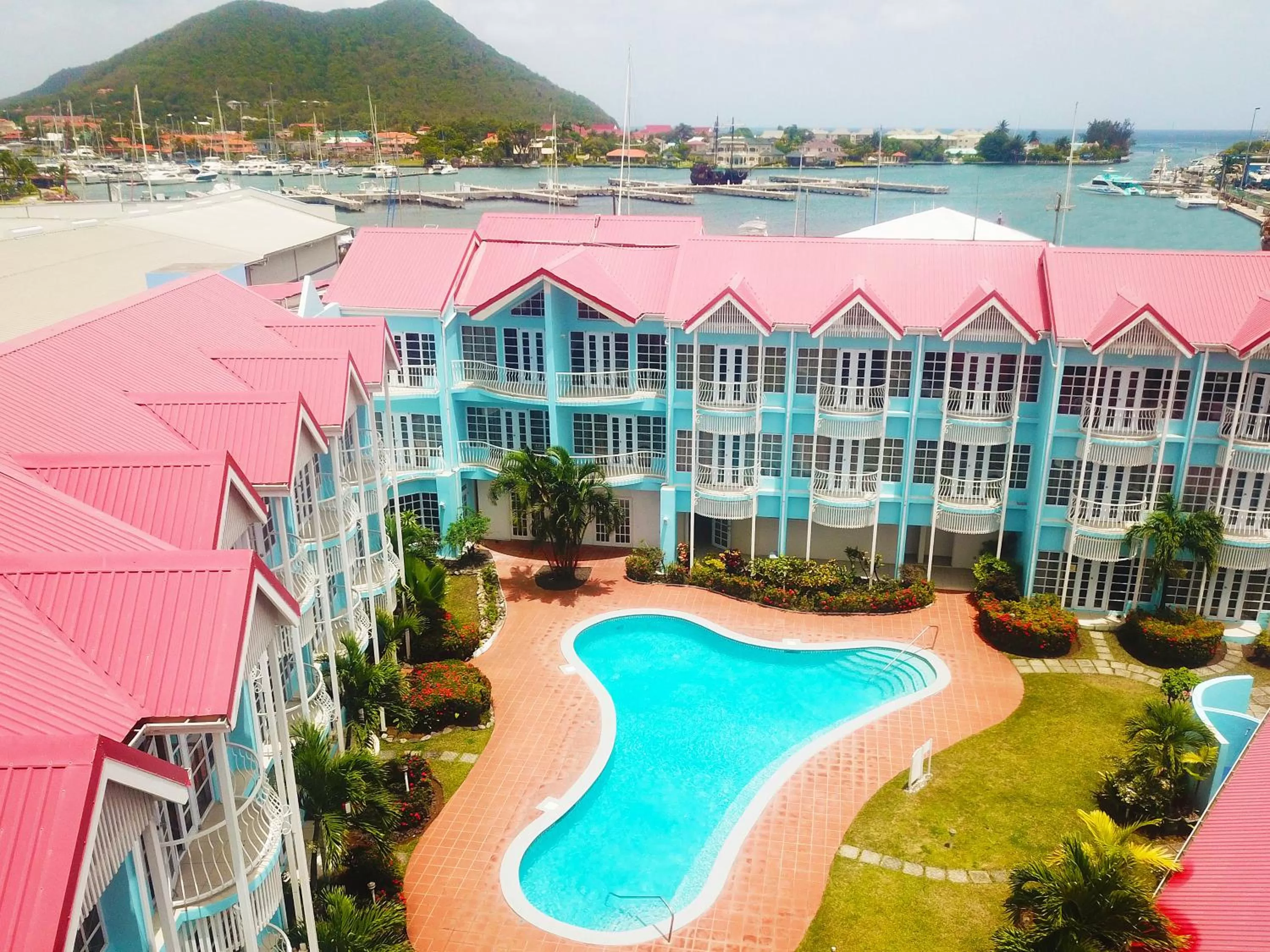 Pool view in Bay Gardens Marina Haven