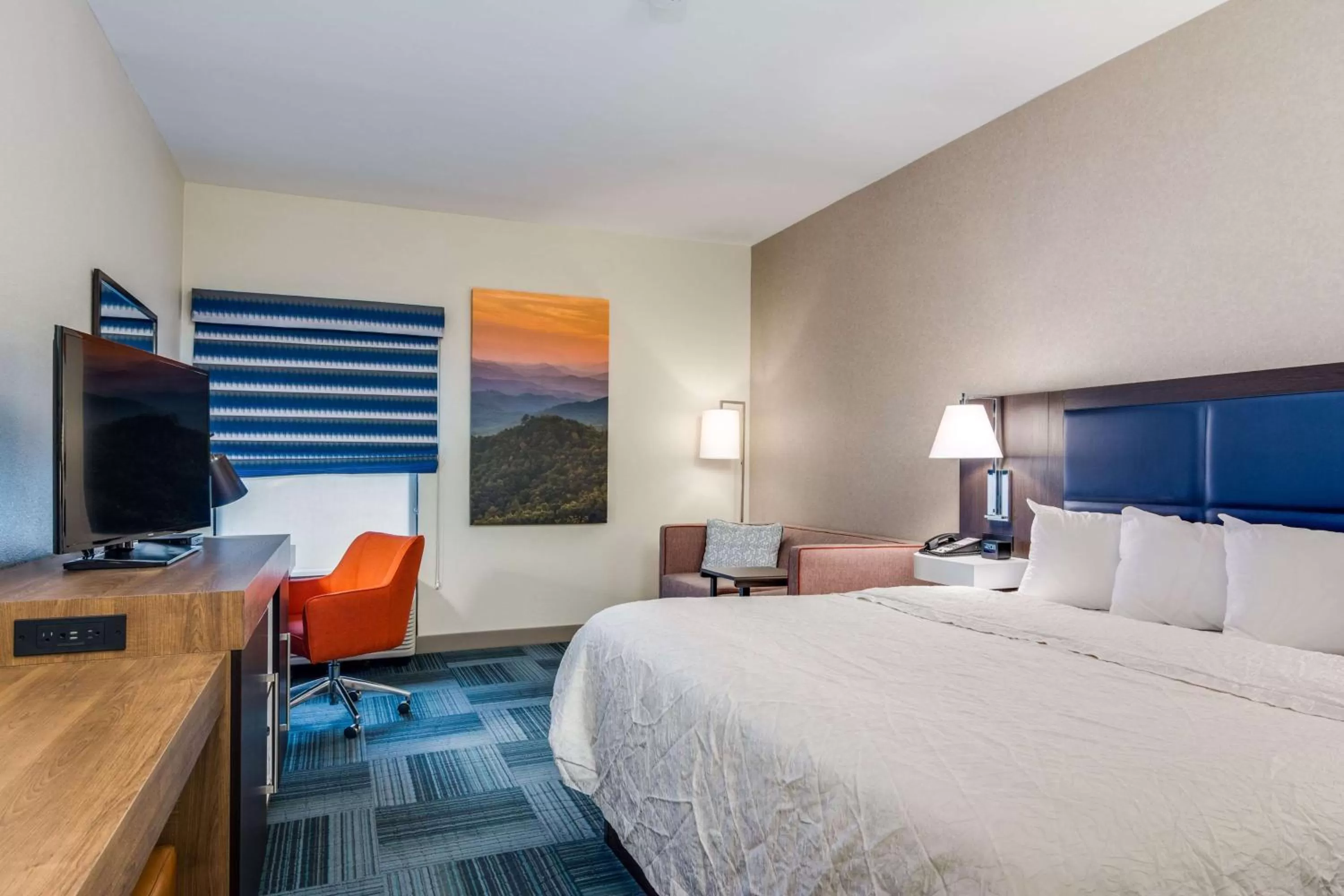 Bedroom, Bed in Hampton Inn Johnson City