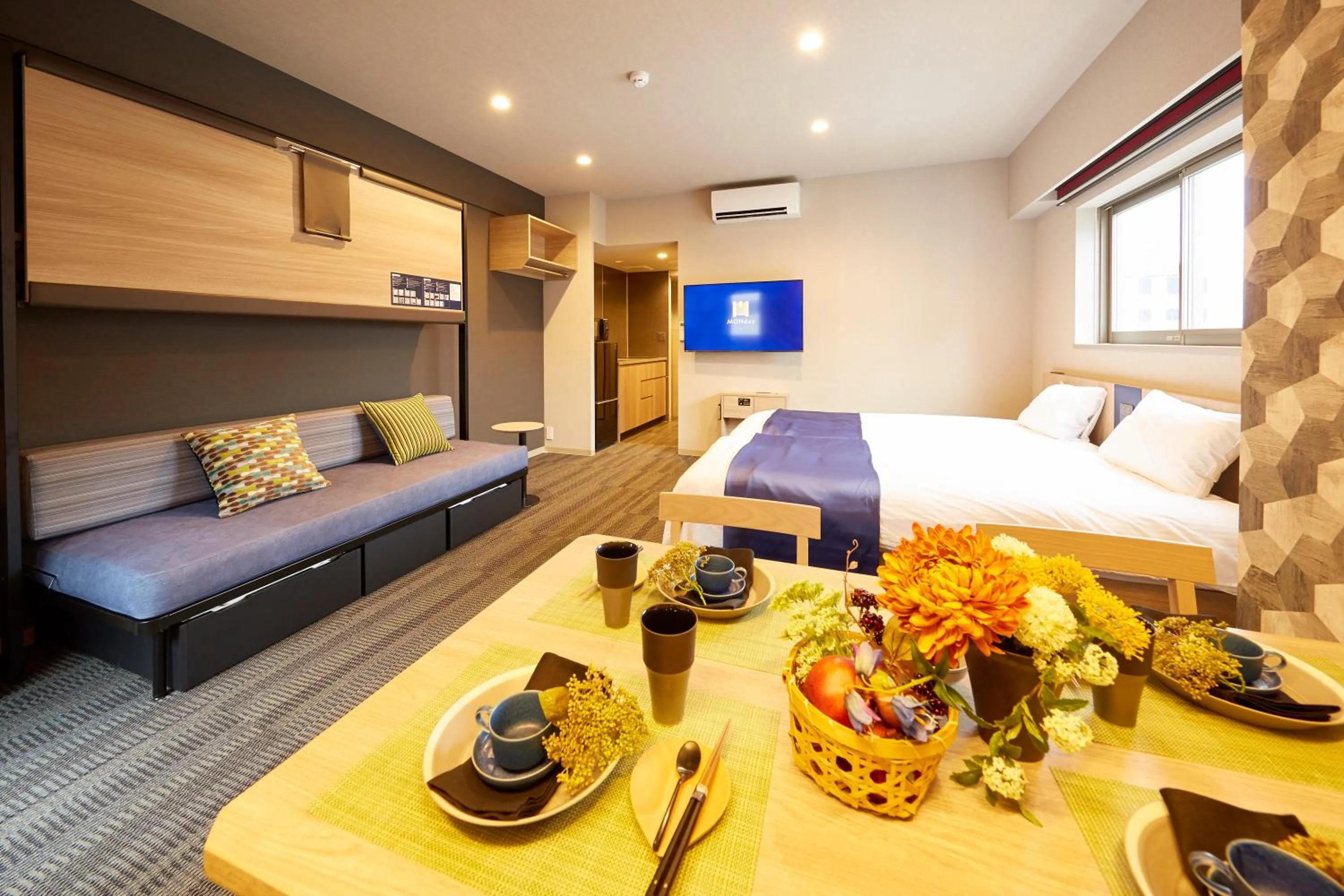 Photo of the whole room, Bed in MONday Apart Hamamatsucho Daimon