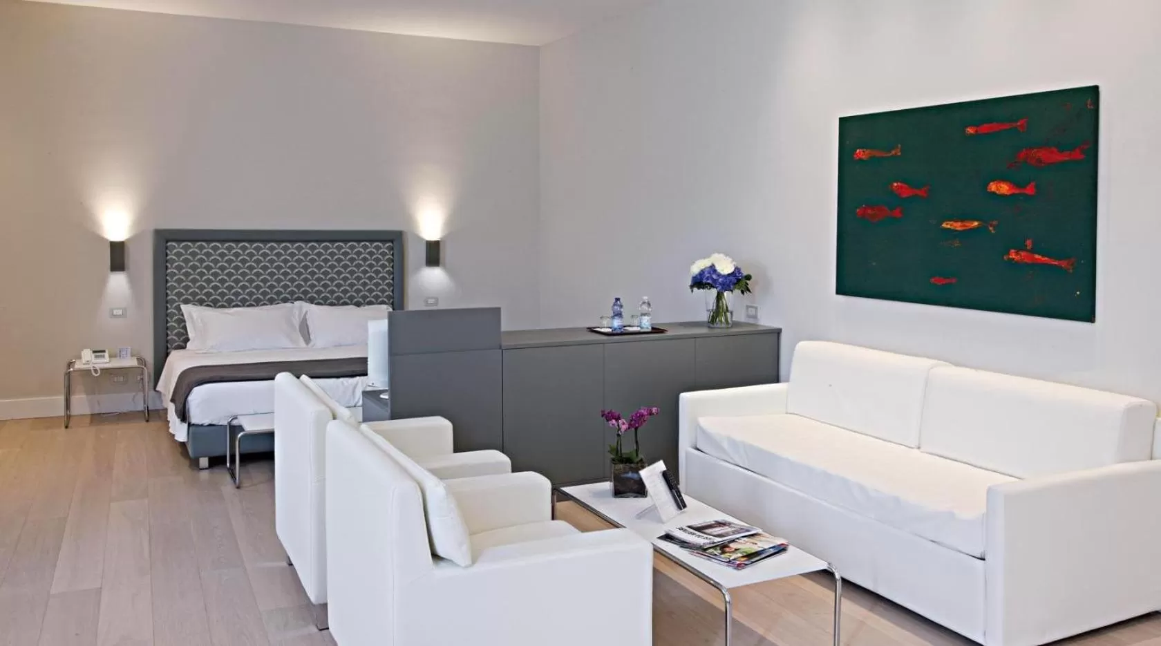 Bedroom, Bed in Grand Hotel Croce Di Malta