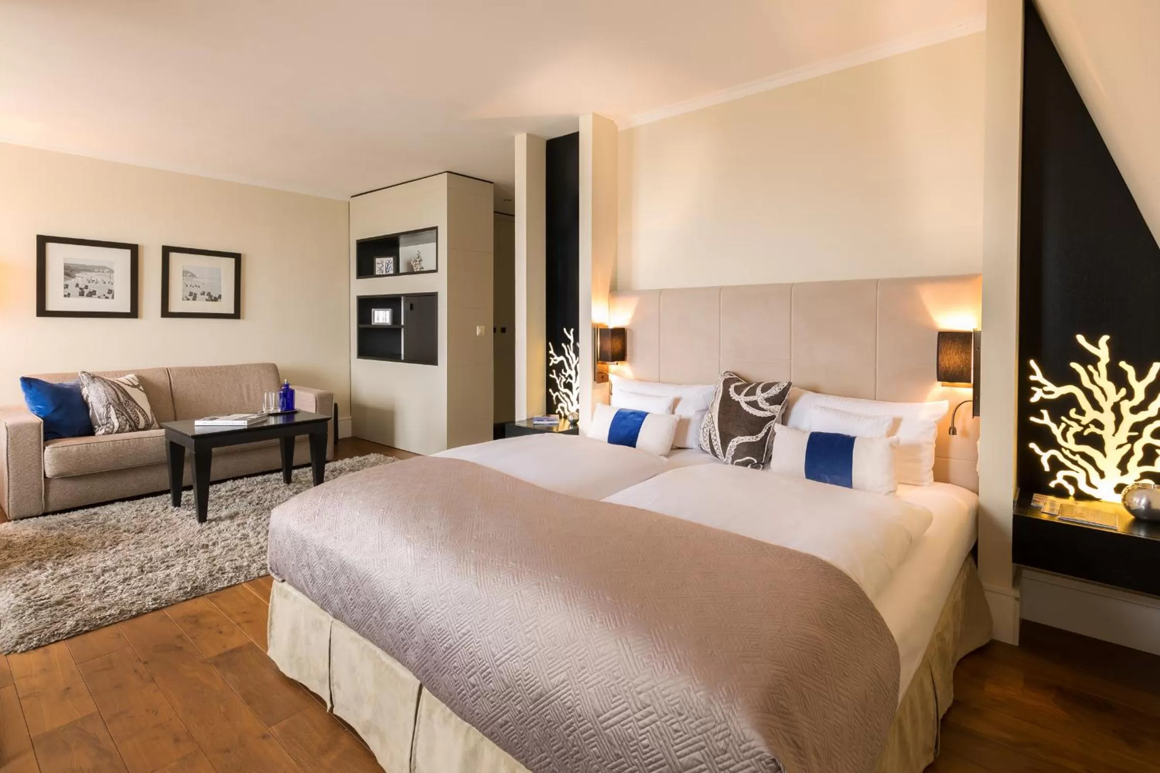 Bed in Strandhotel Ostseeblick