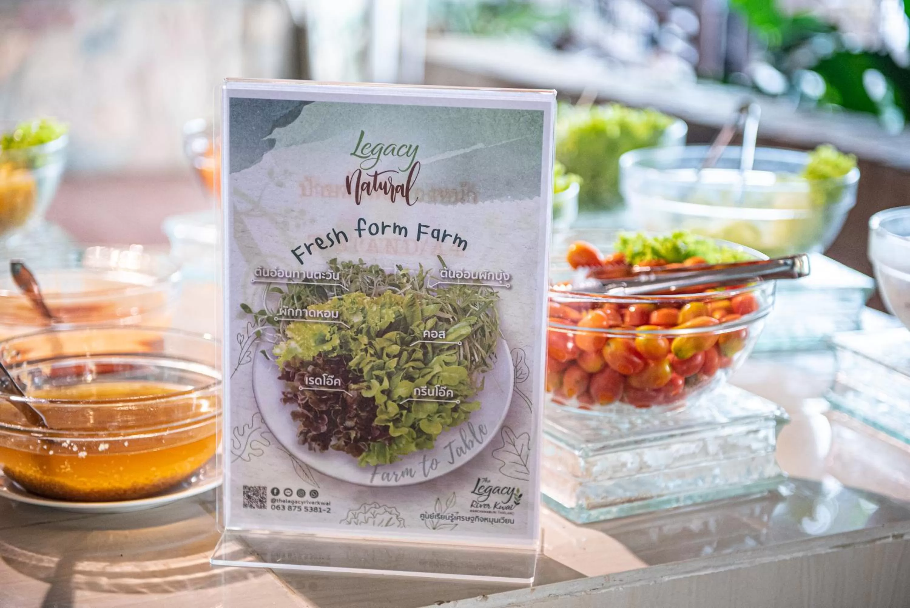 Food and drinks in The Legacy River Kwai Resort