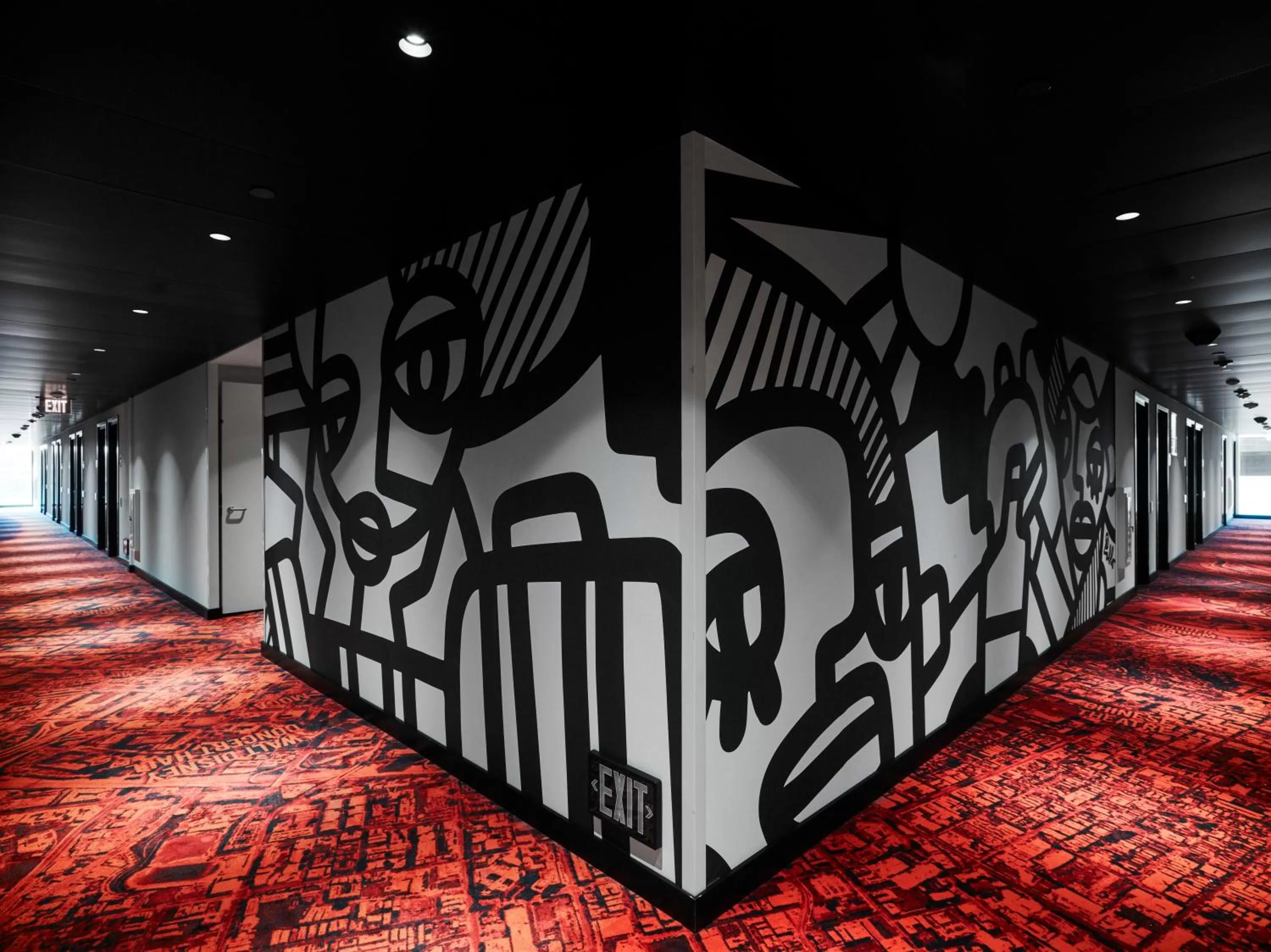 Decorative detail in citizenM Los Angeles Downtown