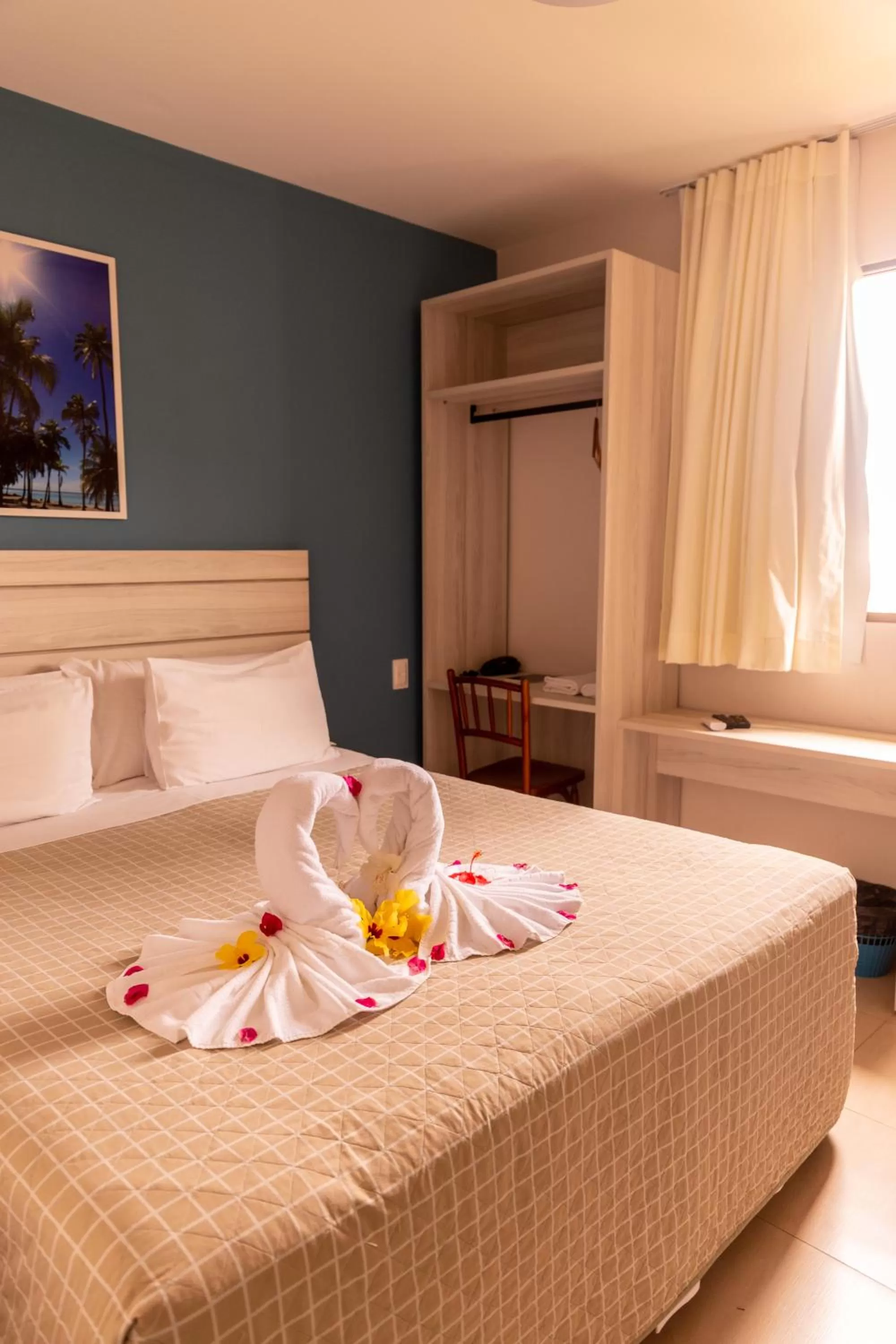 Bed in Pousada Mariluz