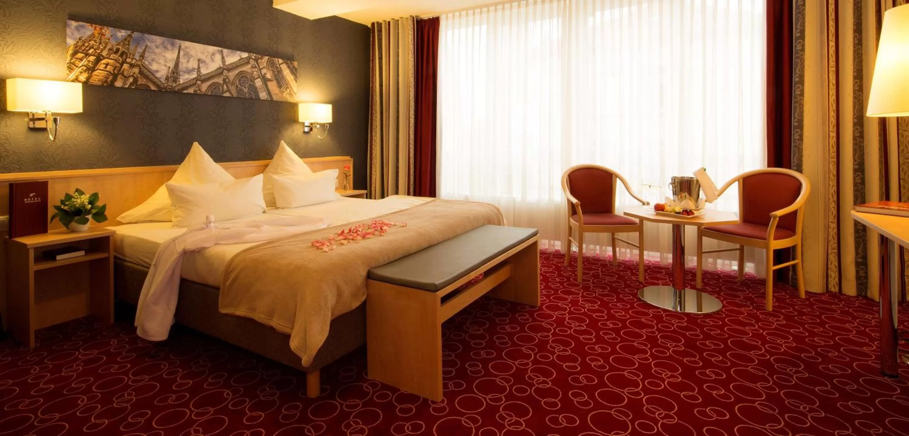 Photo of the whole room, Bed in Hotel Löwengarten