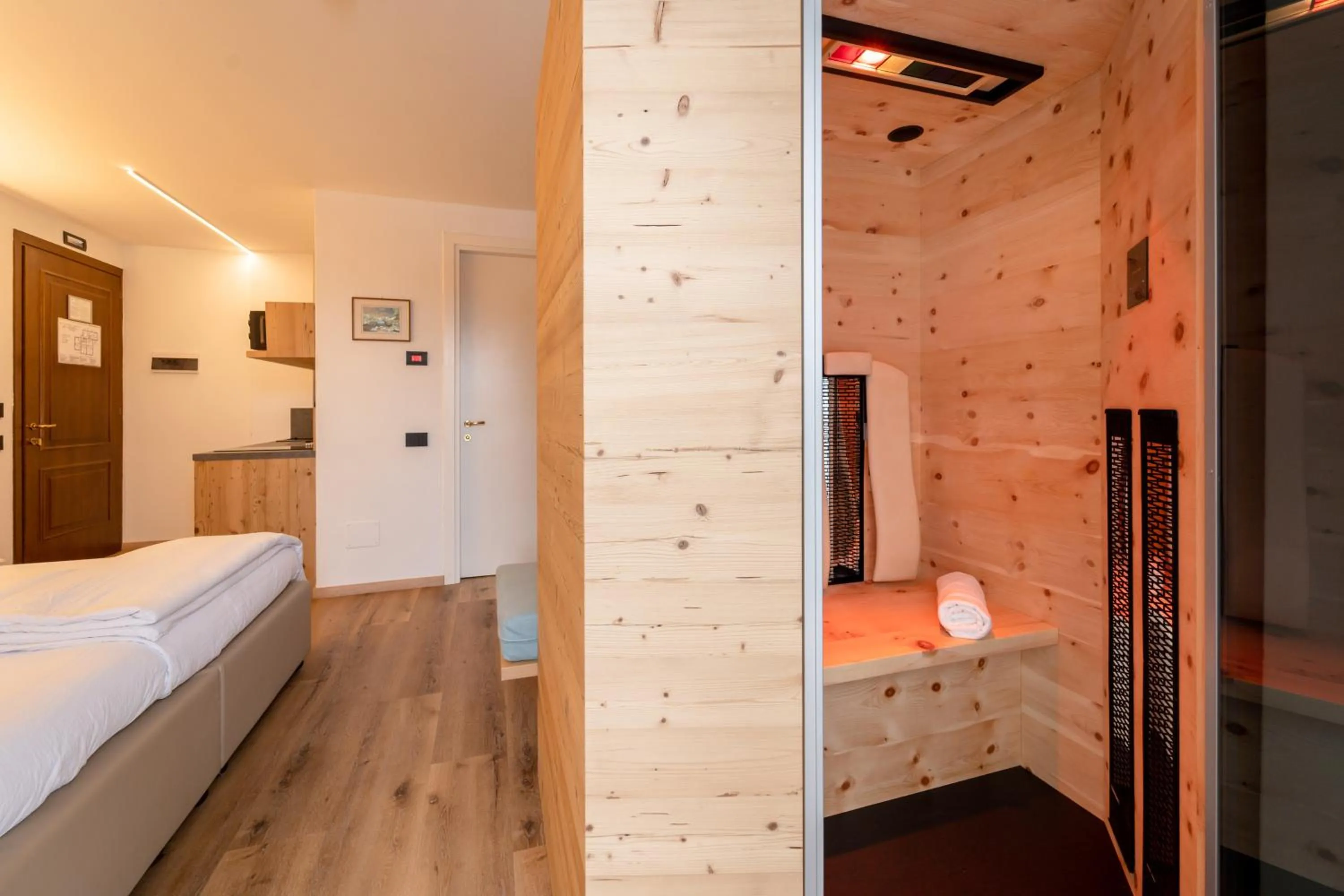 Sauna, Bed in Negritella Sweet Hotel