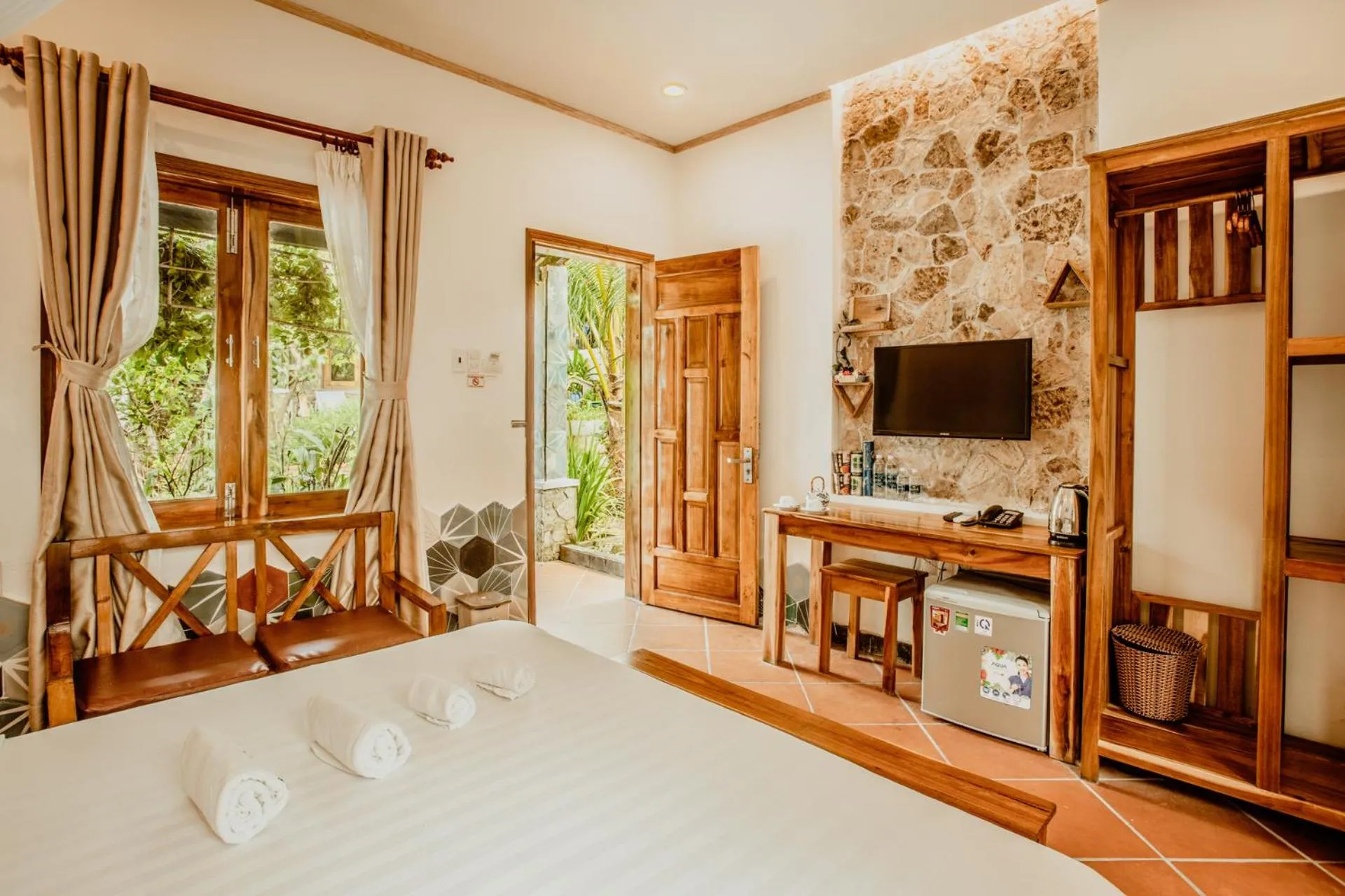 Bed in Miana Resort Phu Quoc