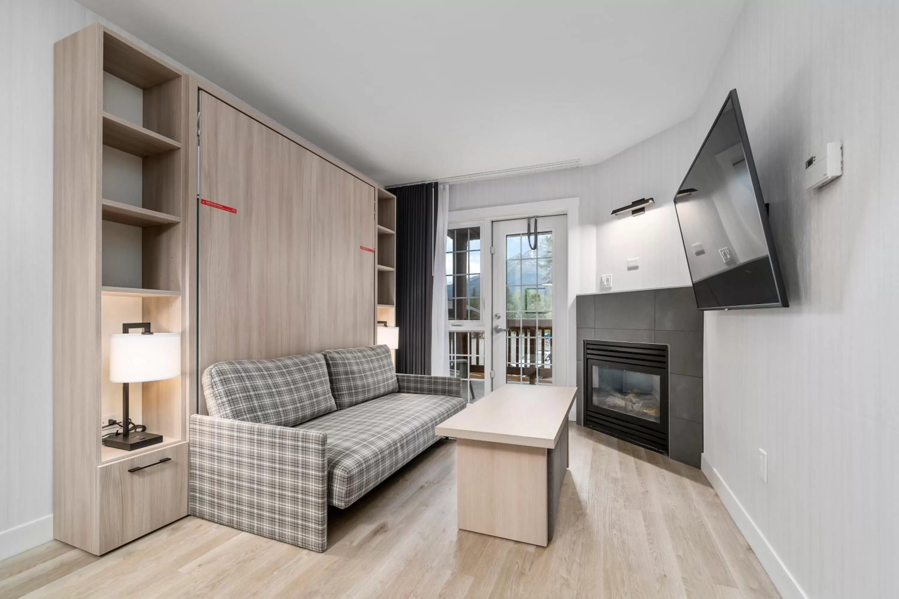 Bed in Lake Louise Inn