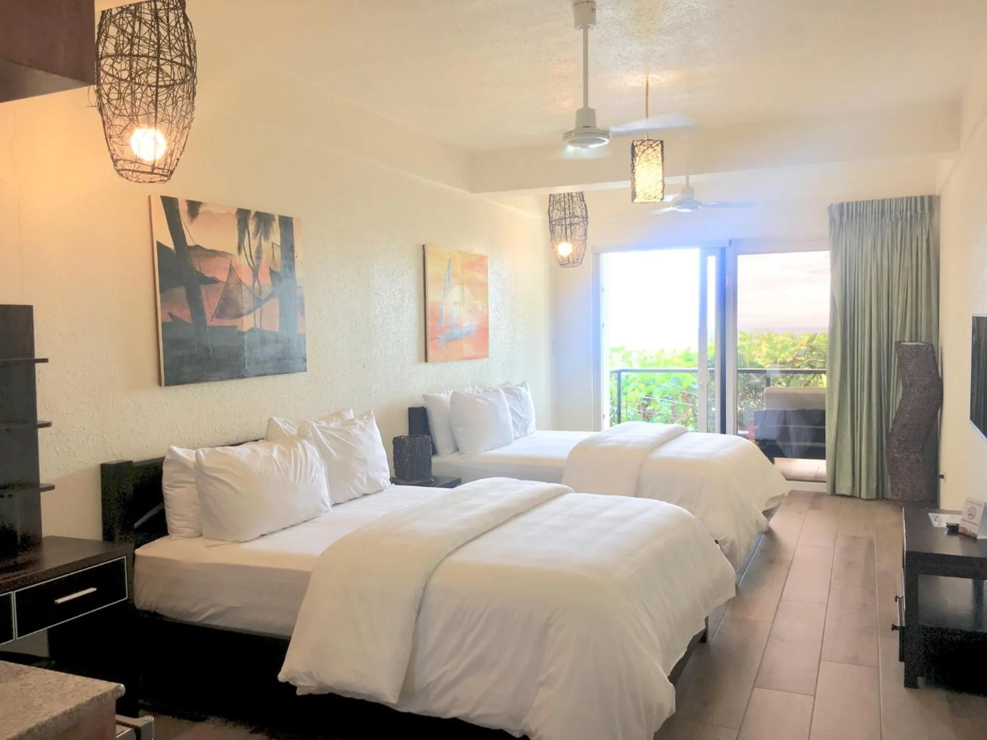 Bed in Sunset At Aninuan Beach Resort