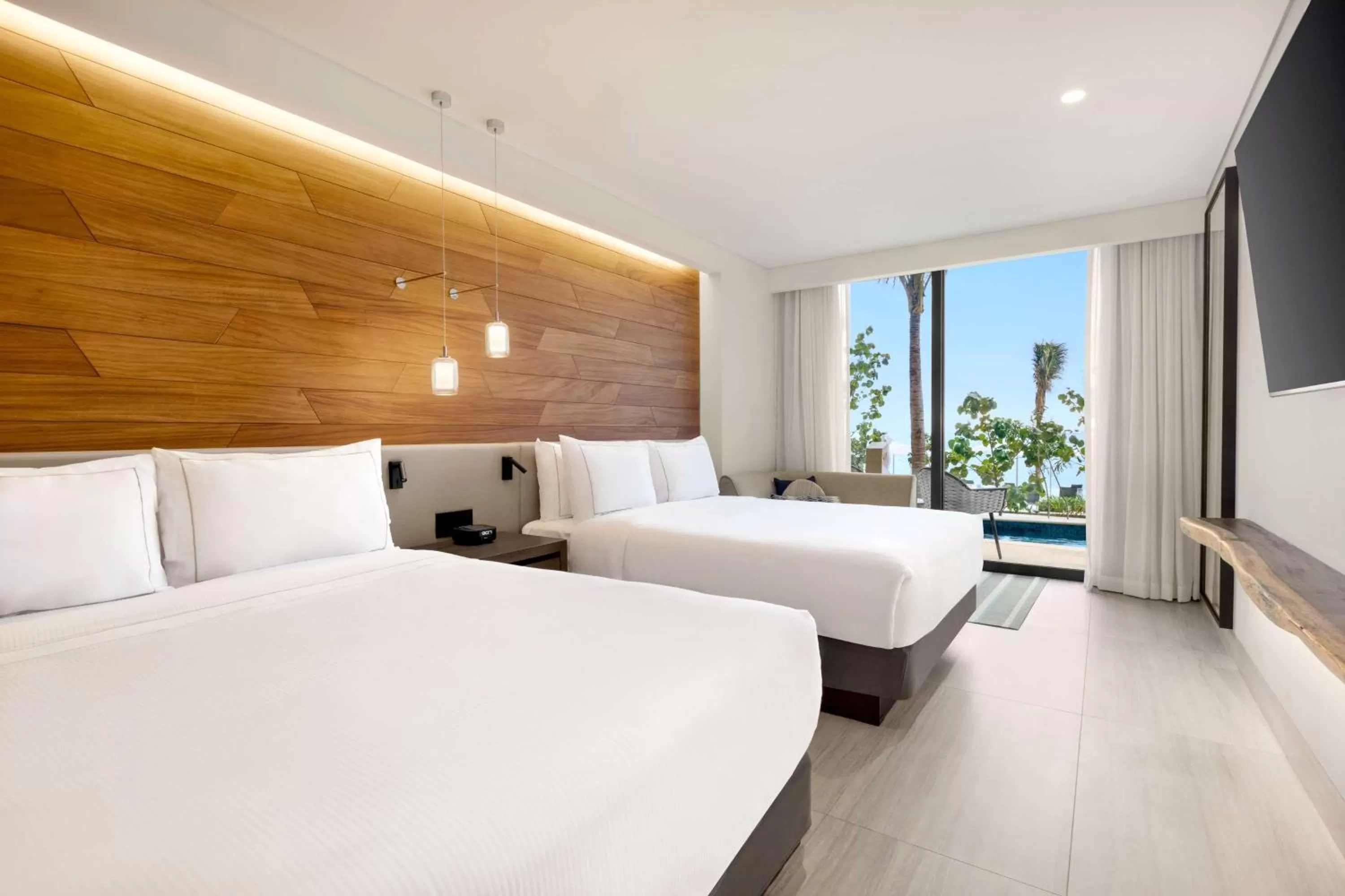 Bedroom, Bed in Hilton Cancun, an All-Inclusive Resort