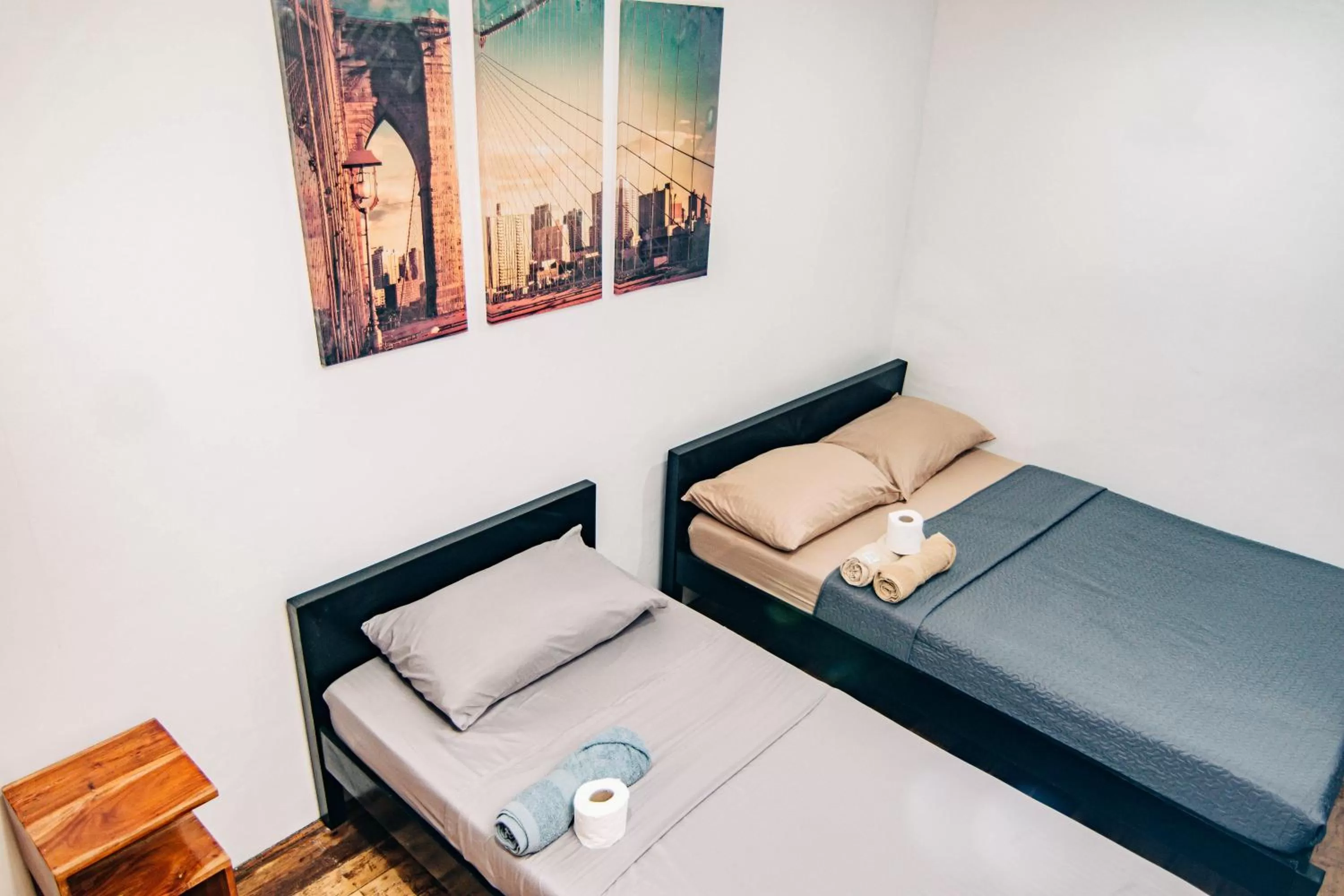 Bed in OKEANOS HOTEL