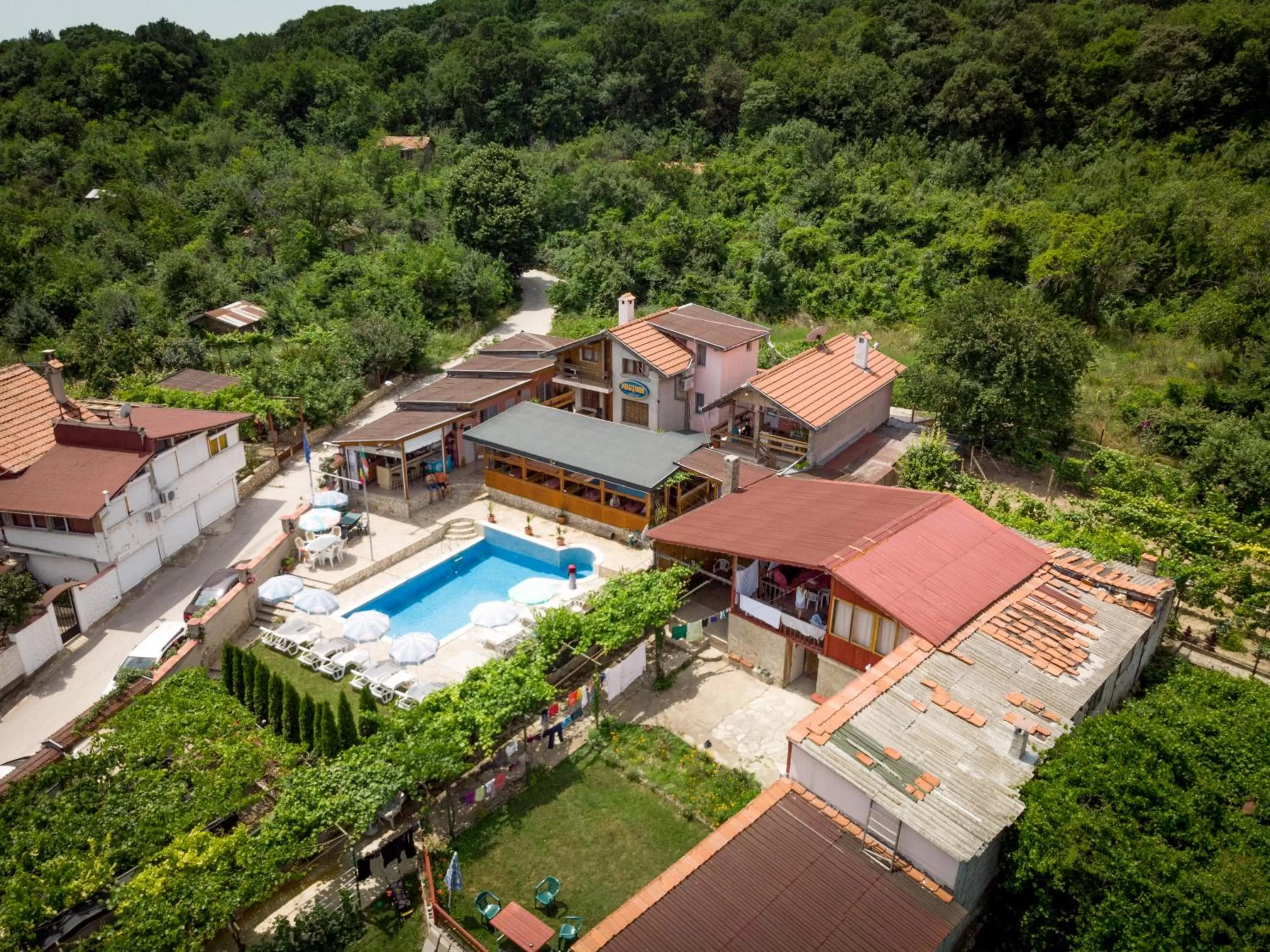 Bird's eye view in Hotel Poseidon