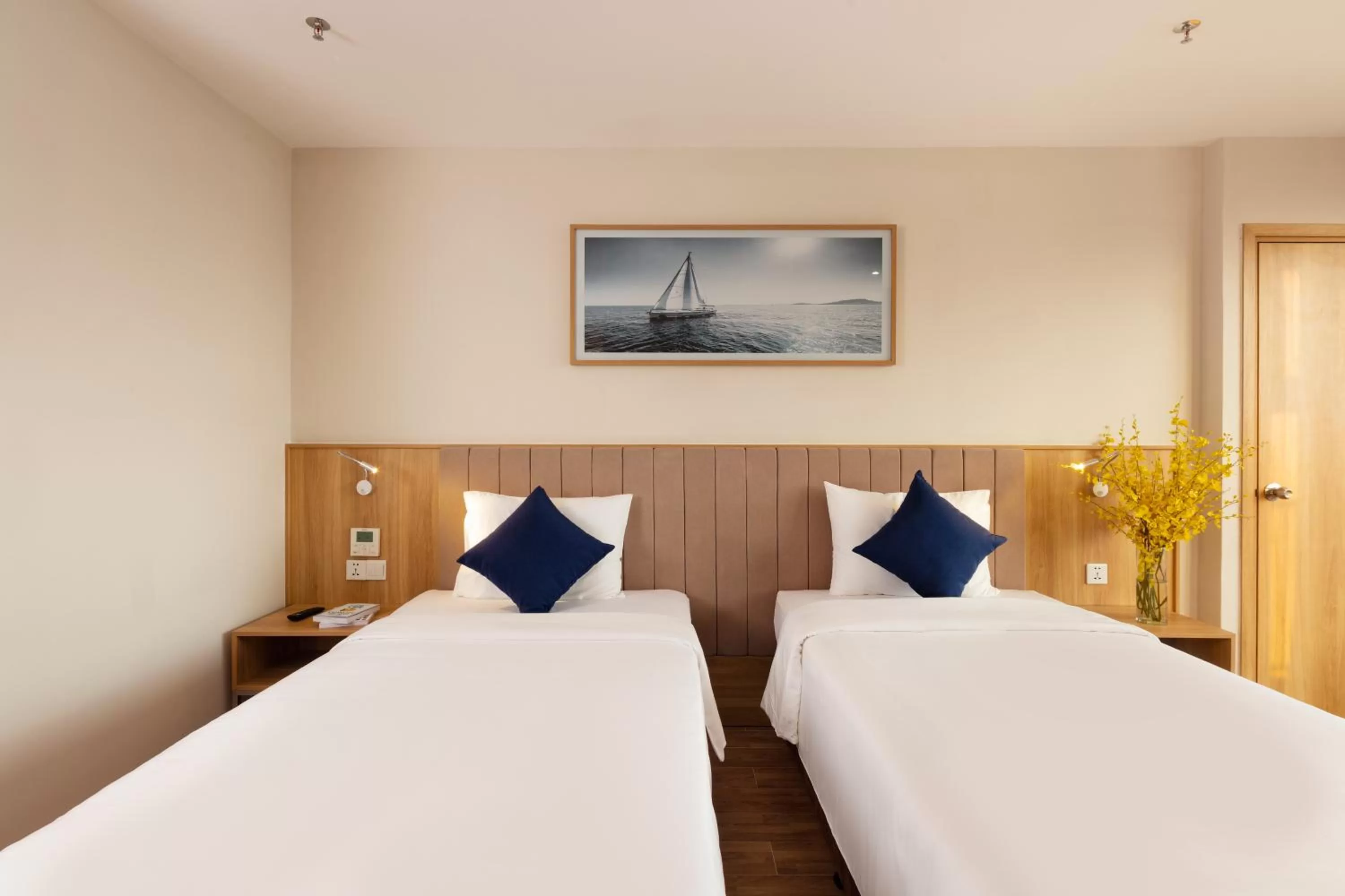 Bed in VENTANA NHA TRANG HOTEL