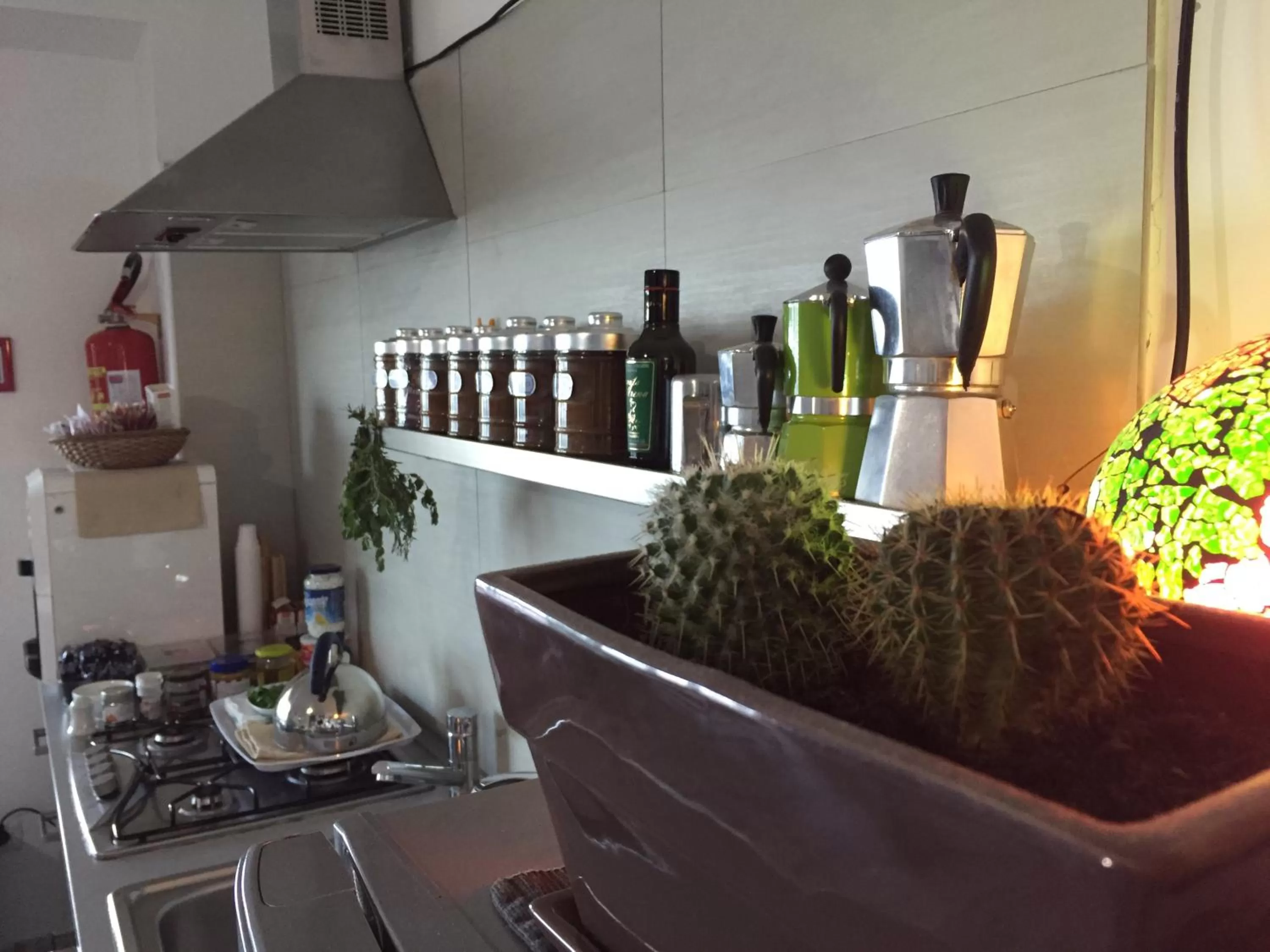 Communal kitchen in B&B La Terrazza Sul Mare Taormina