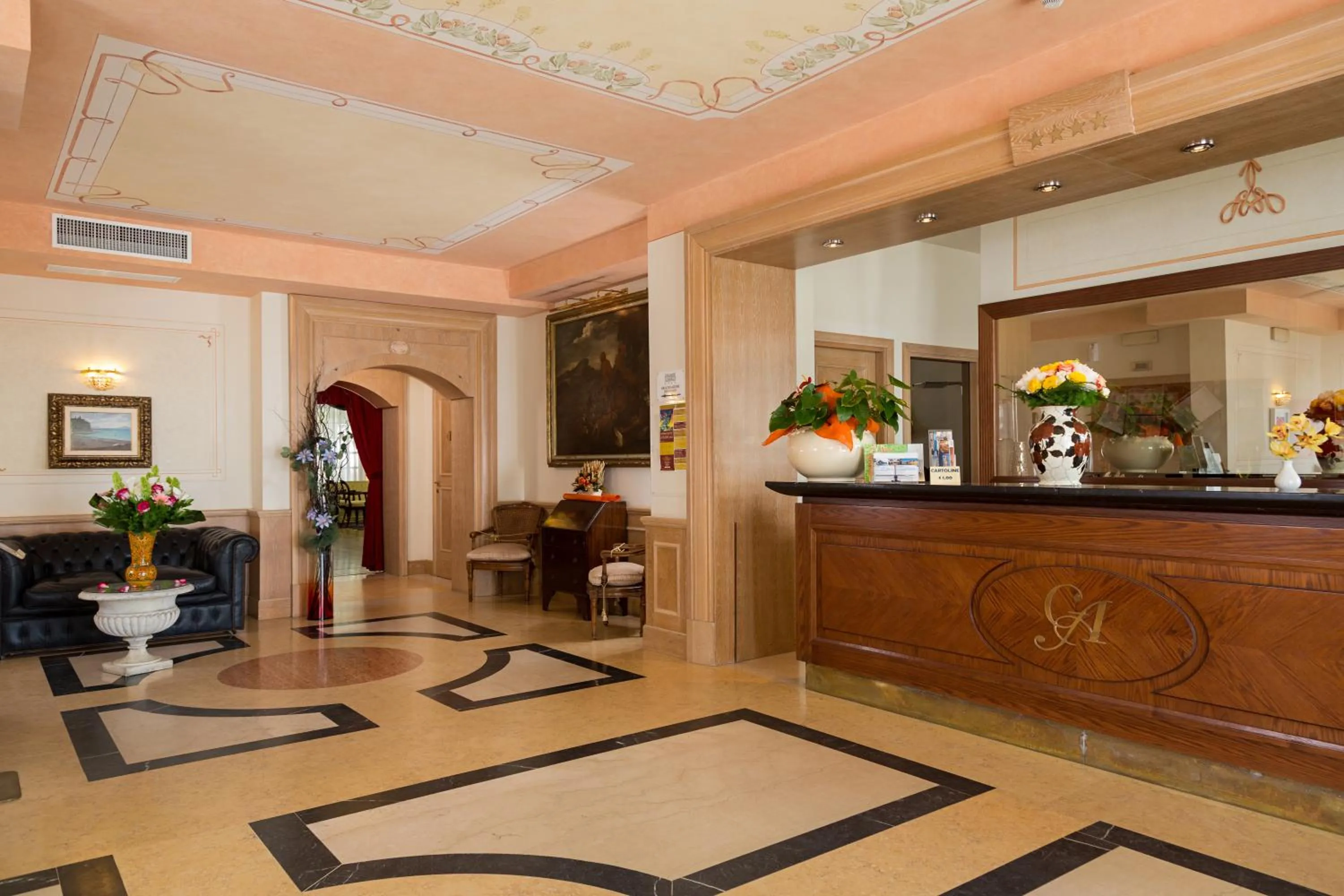 Lobby or reception in Grande Albergo