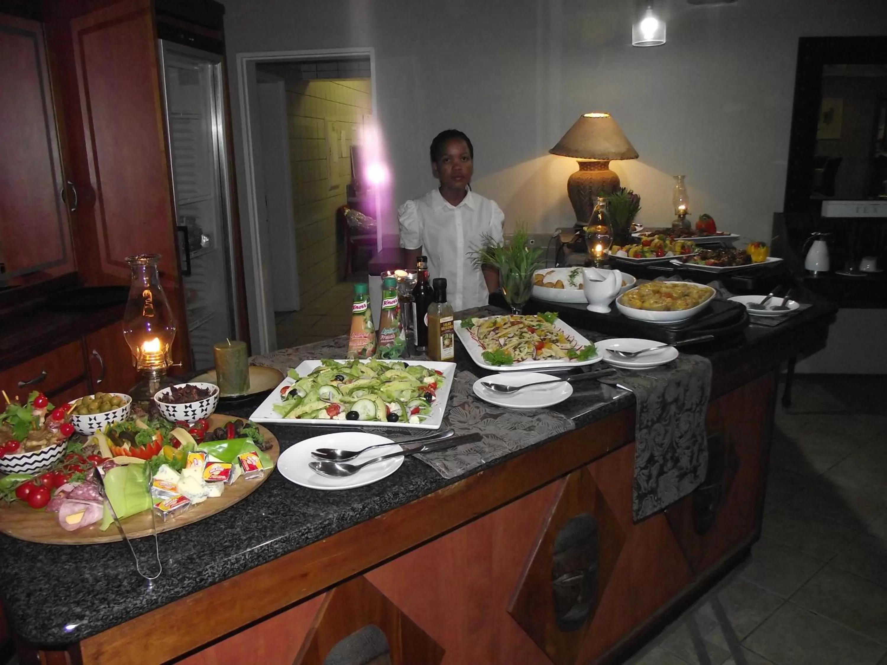 Dinner in Out of Africa Town Lodge