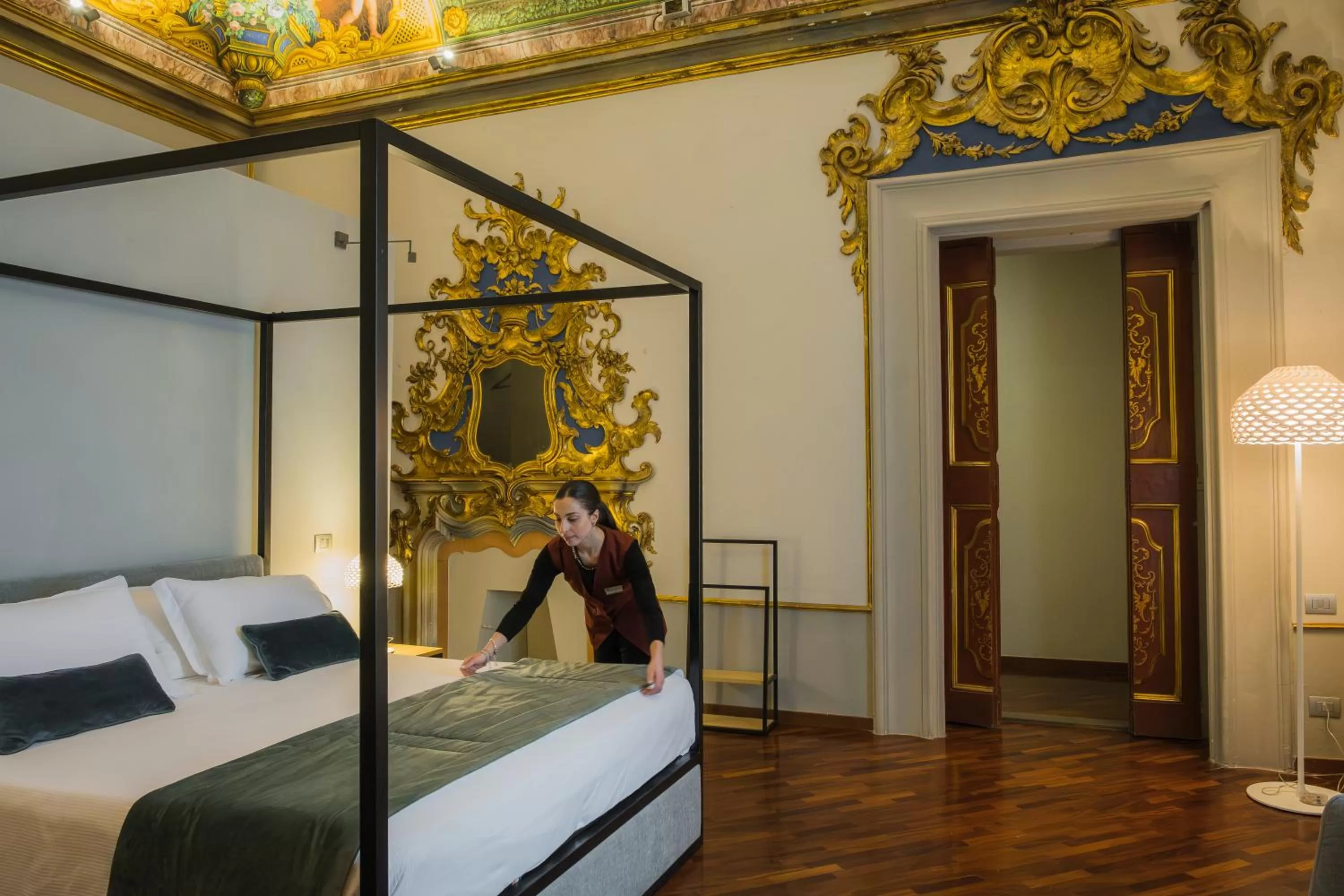 Bed in Bosone Palace
