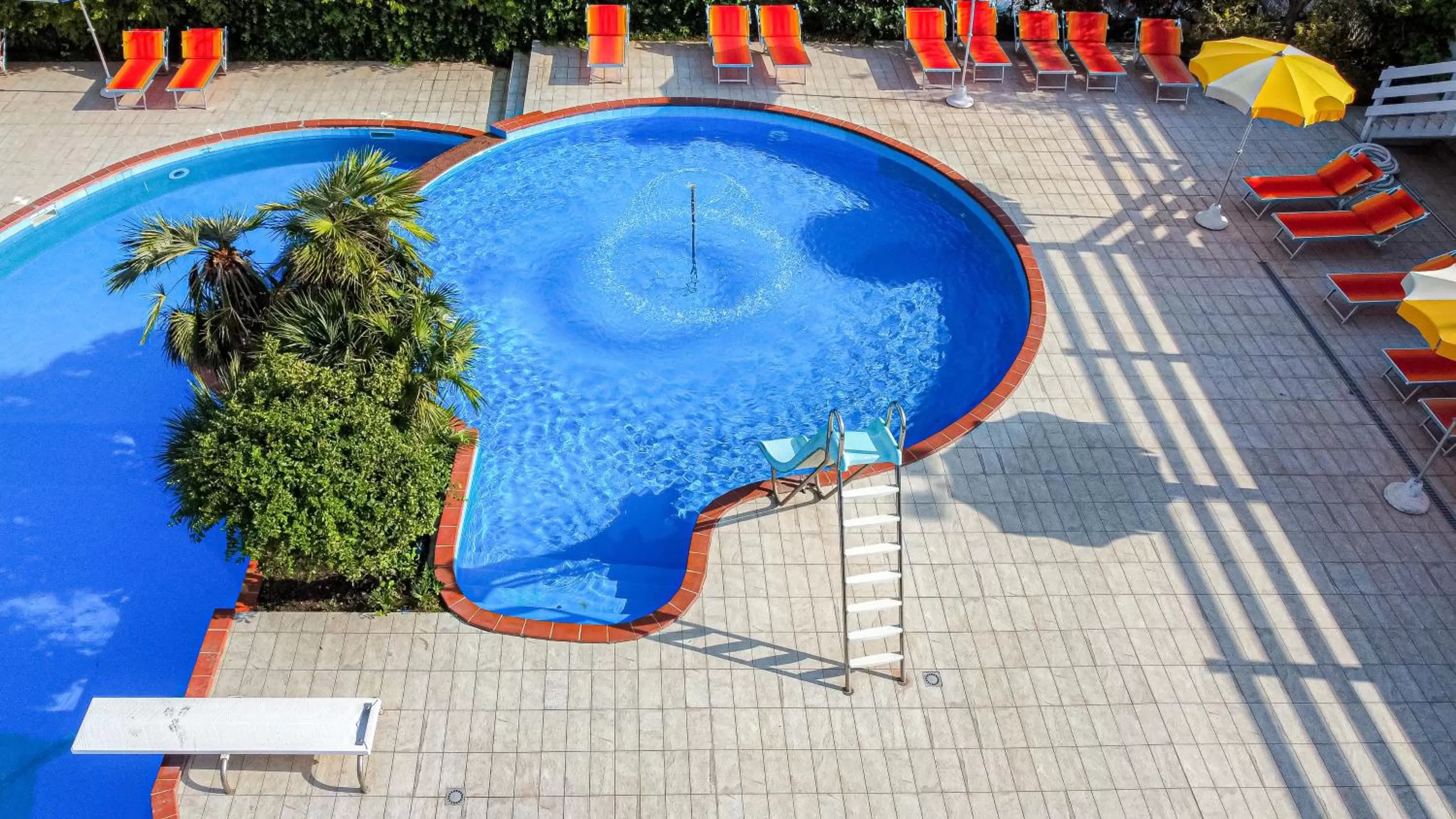 Pool view in Hotel Adria