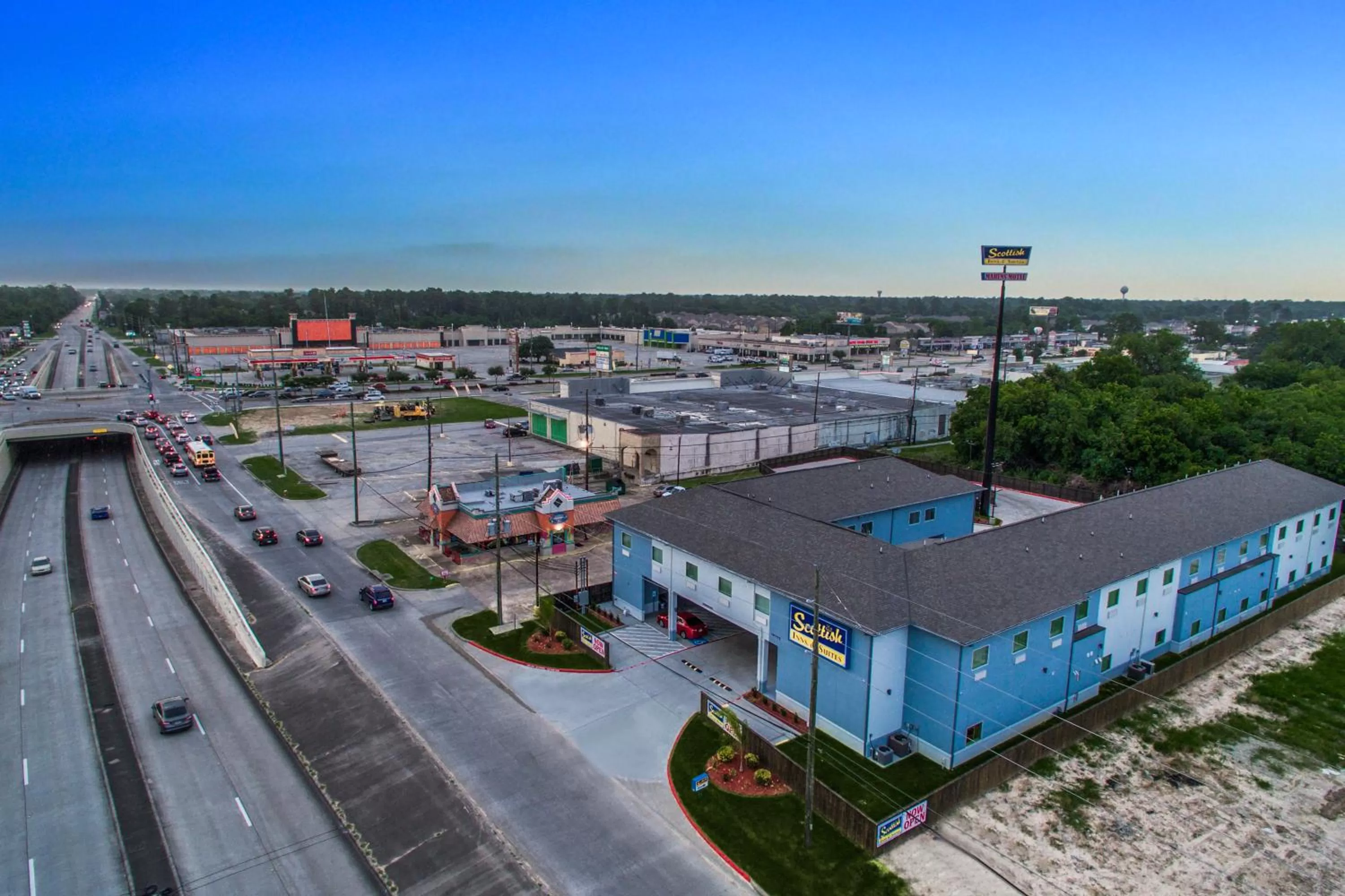 Bird's eye view in Scottish Inns & Suites Houston, TX