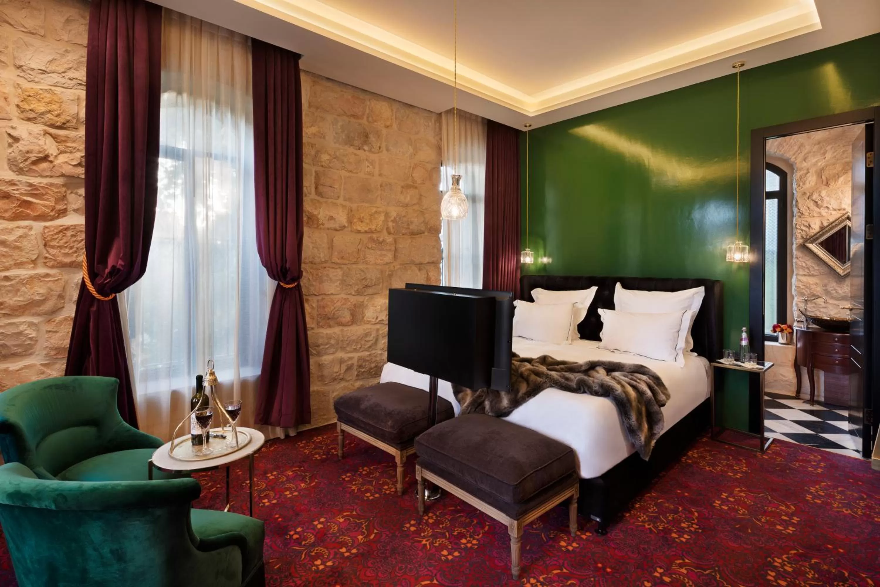 Bedroom, Bed in Villa Brown Jerusalem, a member of Brown Hotels