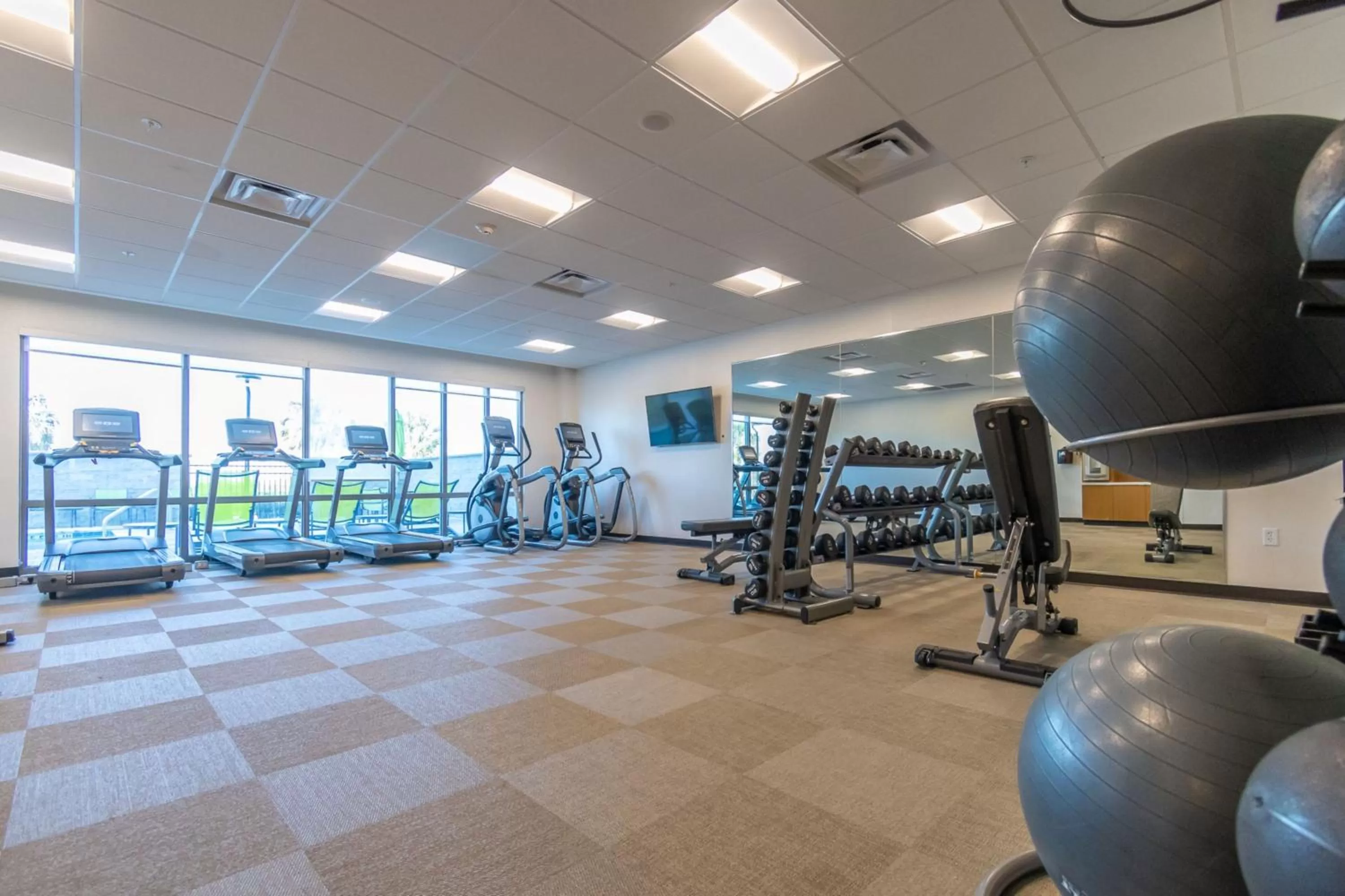Fitness centre/facilities in SpringHill Suites by Marriott Tampa Suncoast Parkway