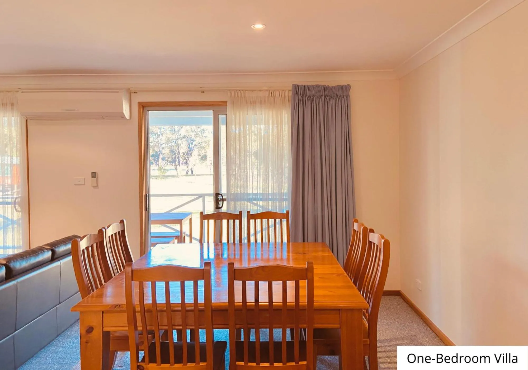 Living room in Pokolbin Village Estate