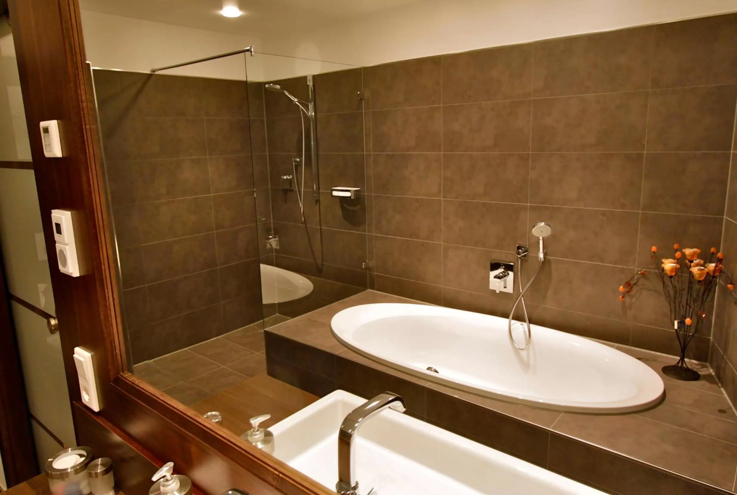 Bathroom in Brauereigasthof Zum Löwenbräu