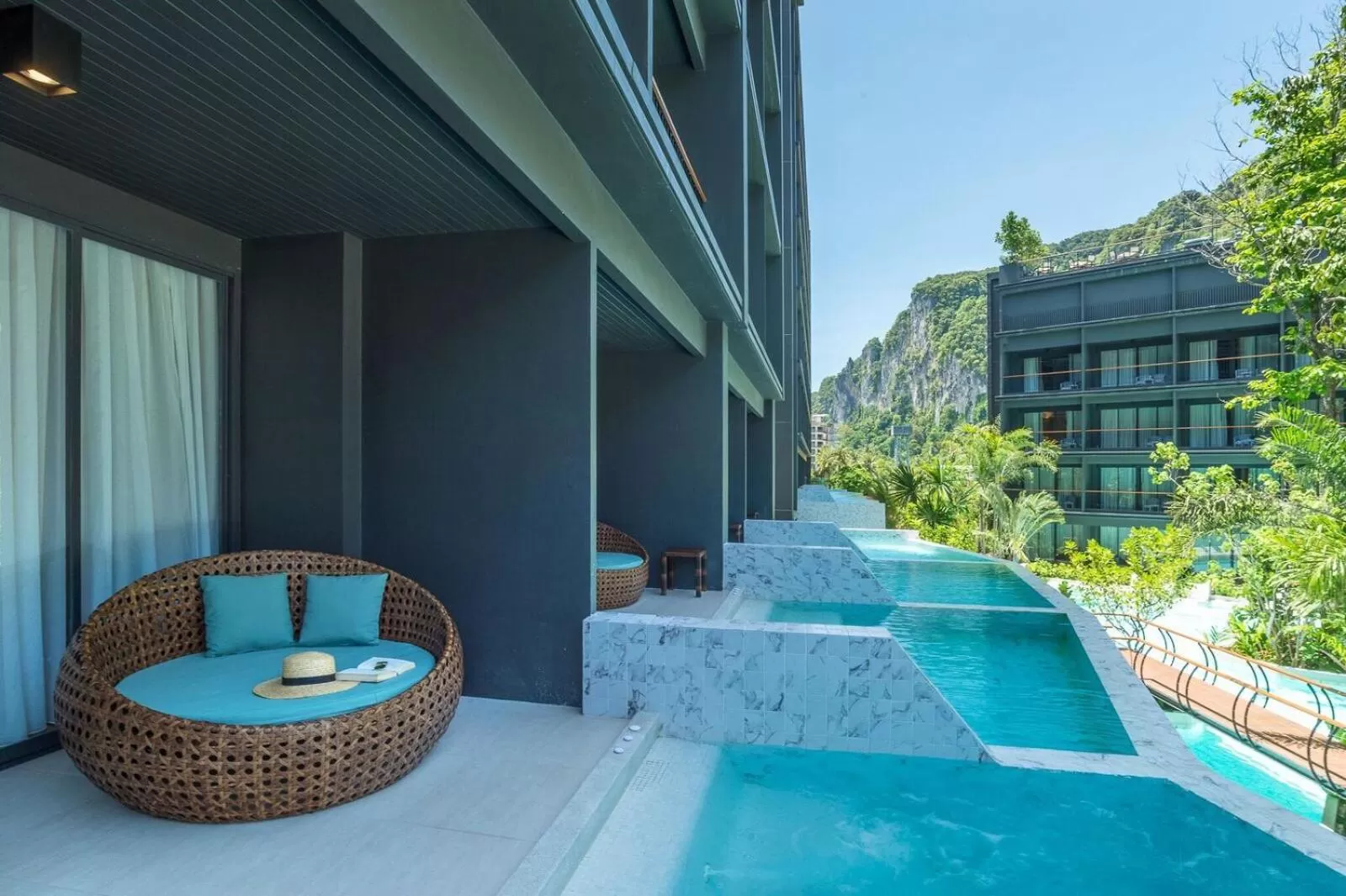 Pool view in Panan Krabi Resort