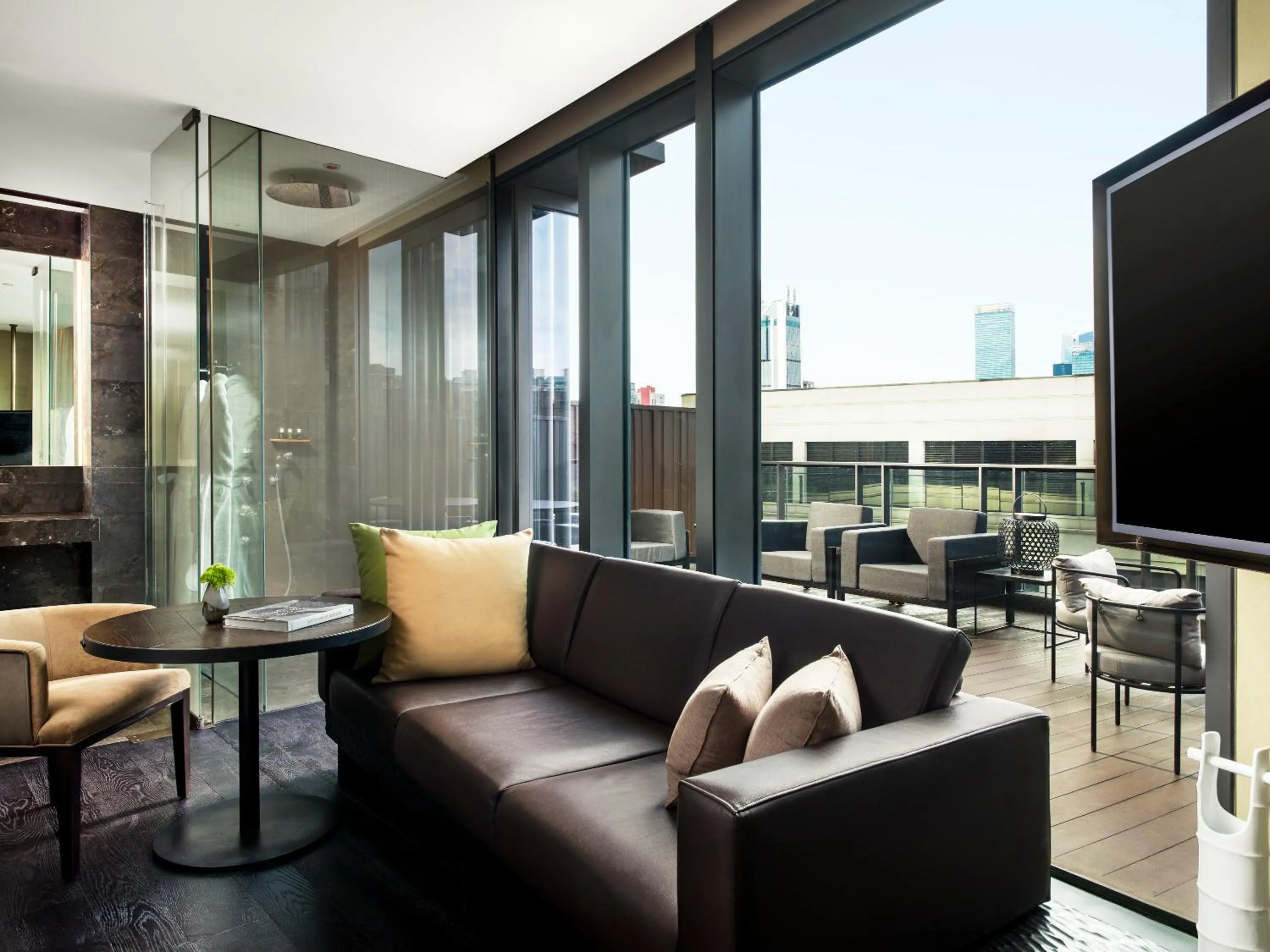 Balcony/Terrace in Upper House Shanghai - Former The Middle House