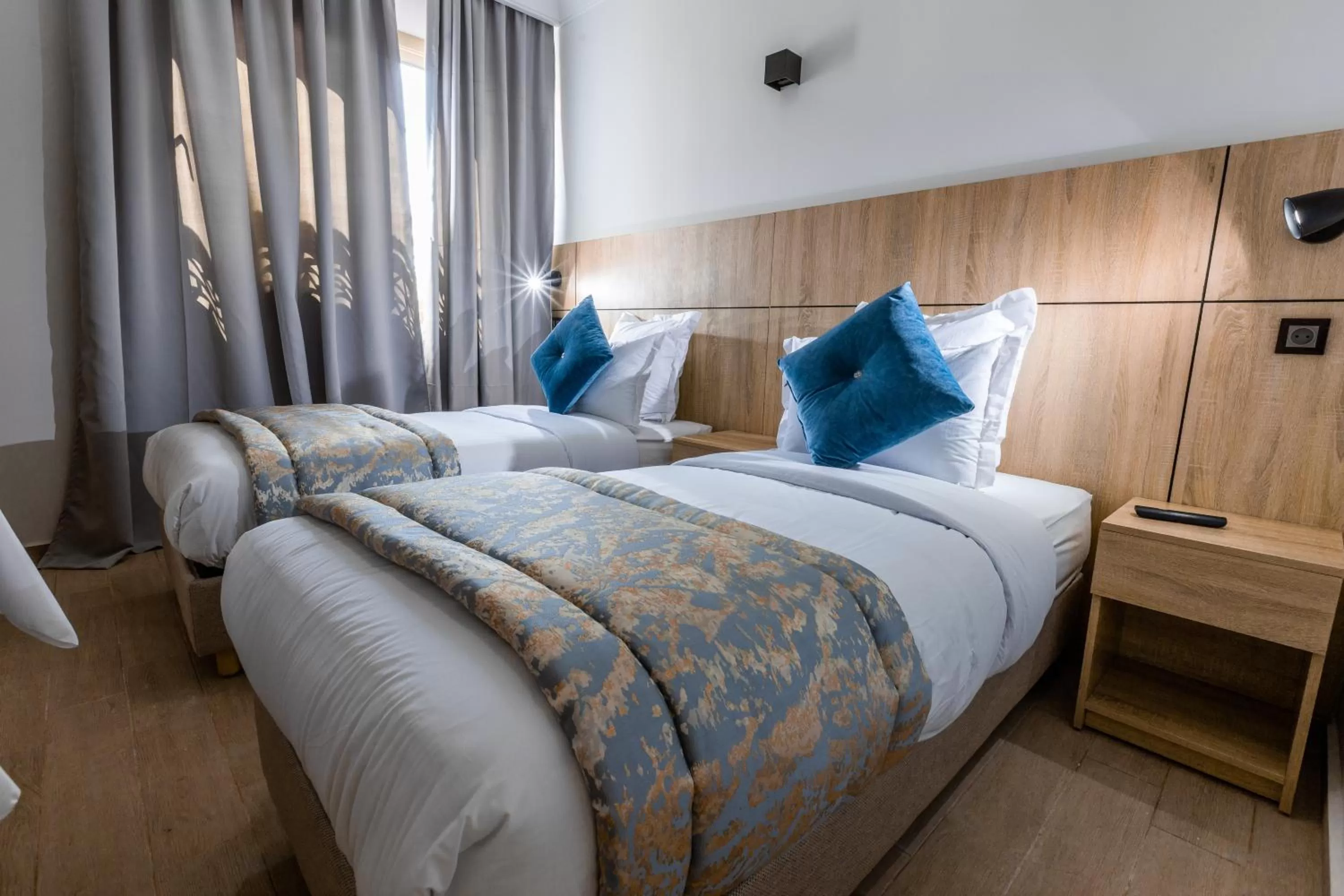 Bed in Karam City Hotel