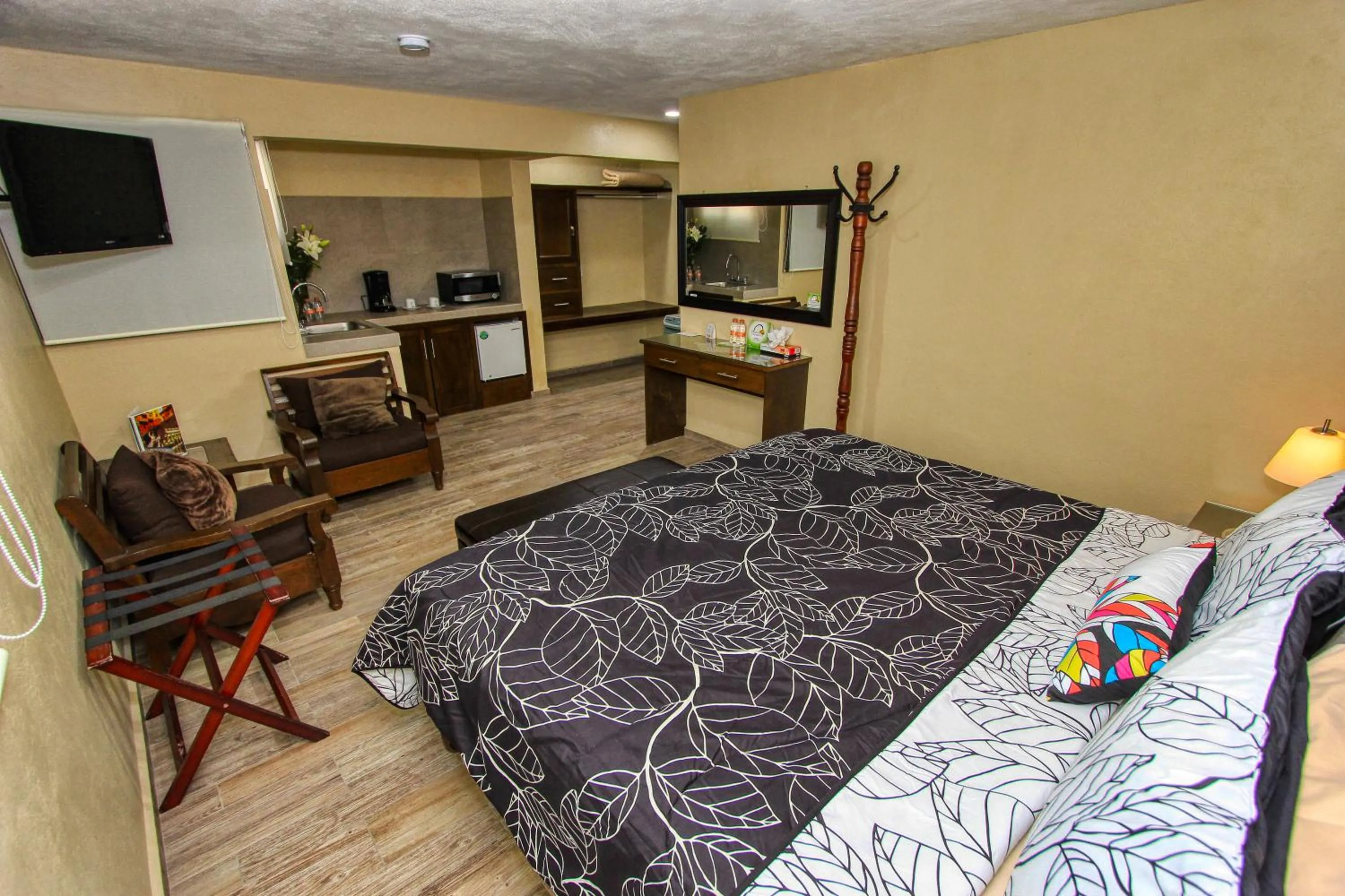 Bed in Hotel Mansion del Cantador