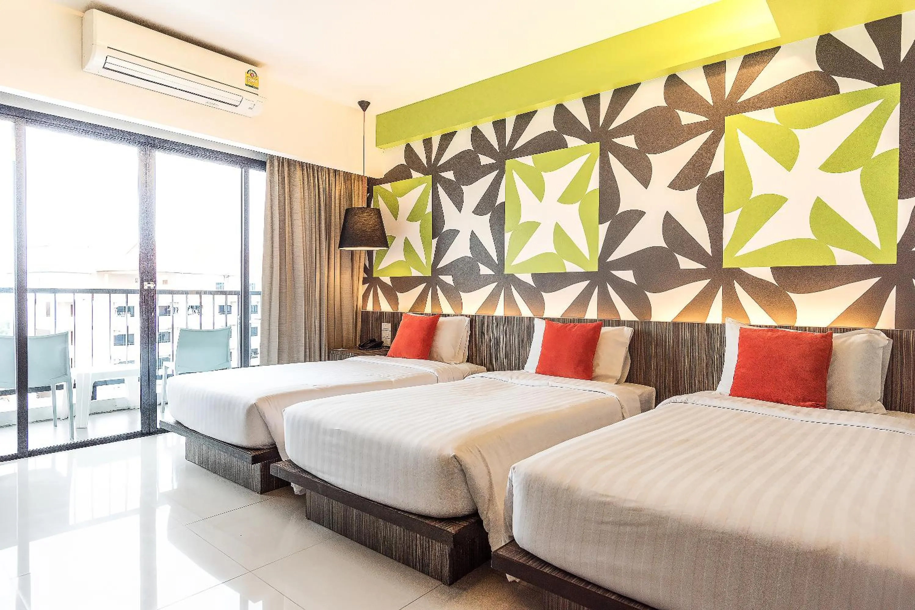 Bed in Hotel J Residence Pattaya