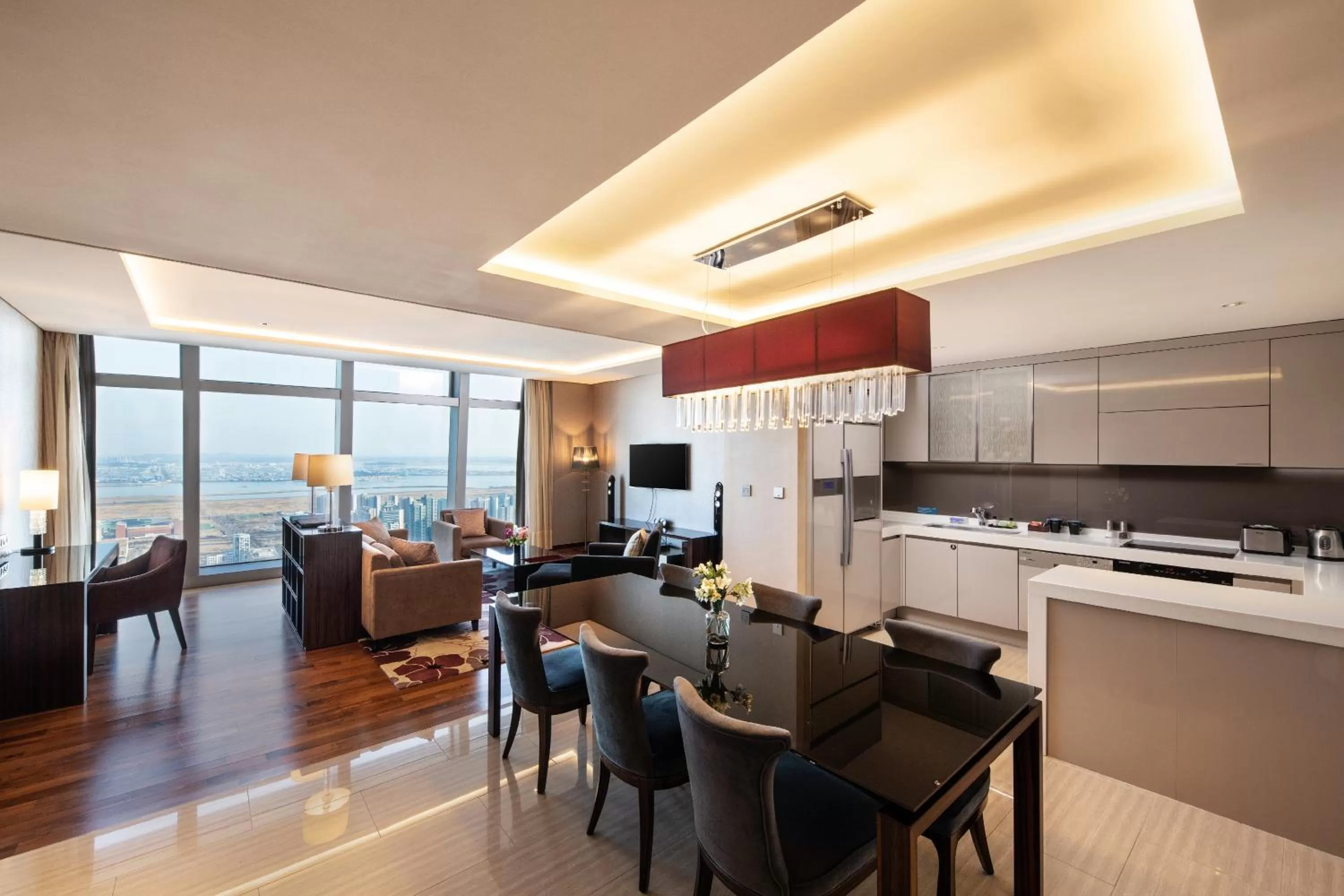 Living room in Oakwood Premier Incheon