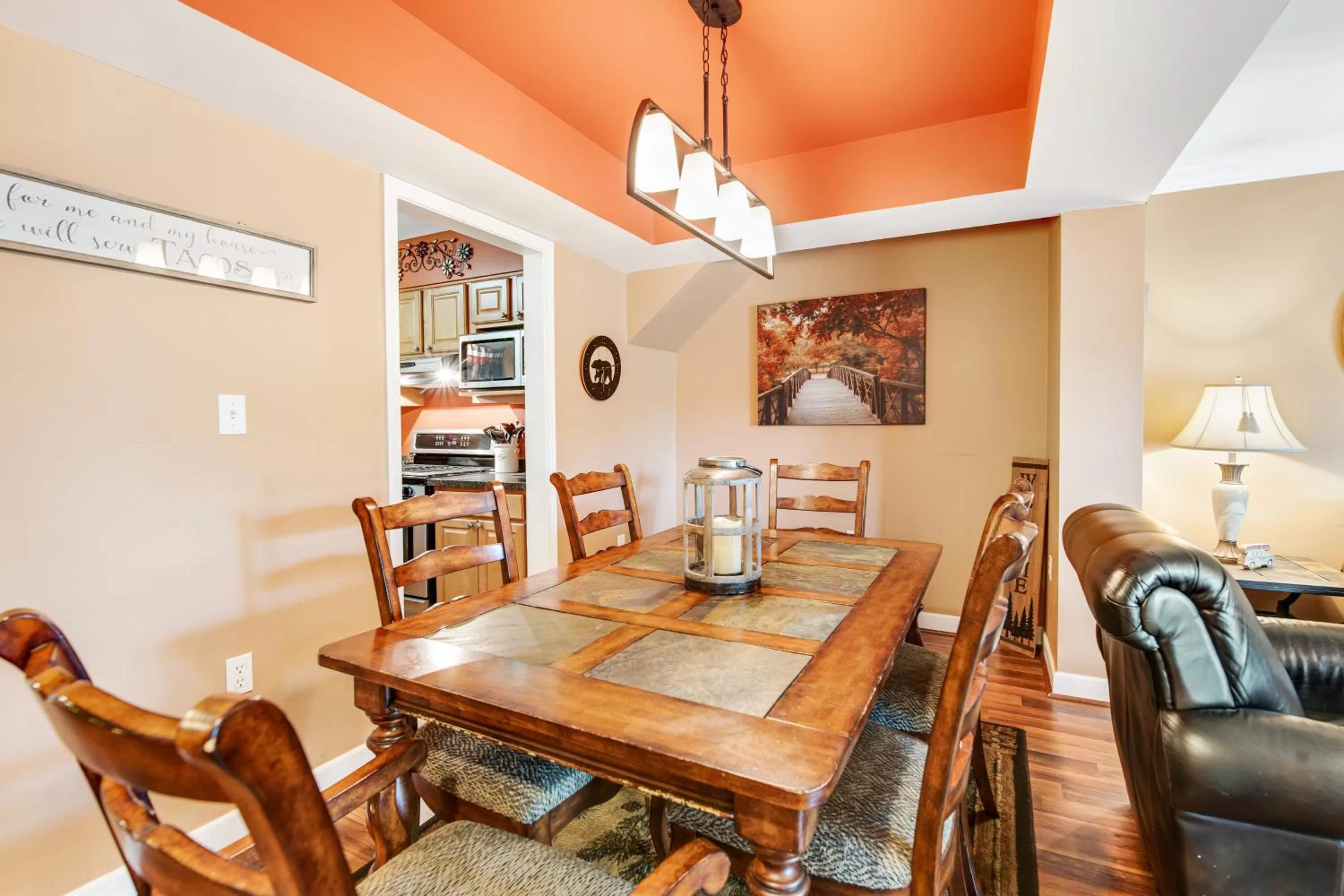 Dining Area in Jan's Riverside Retreat
