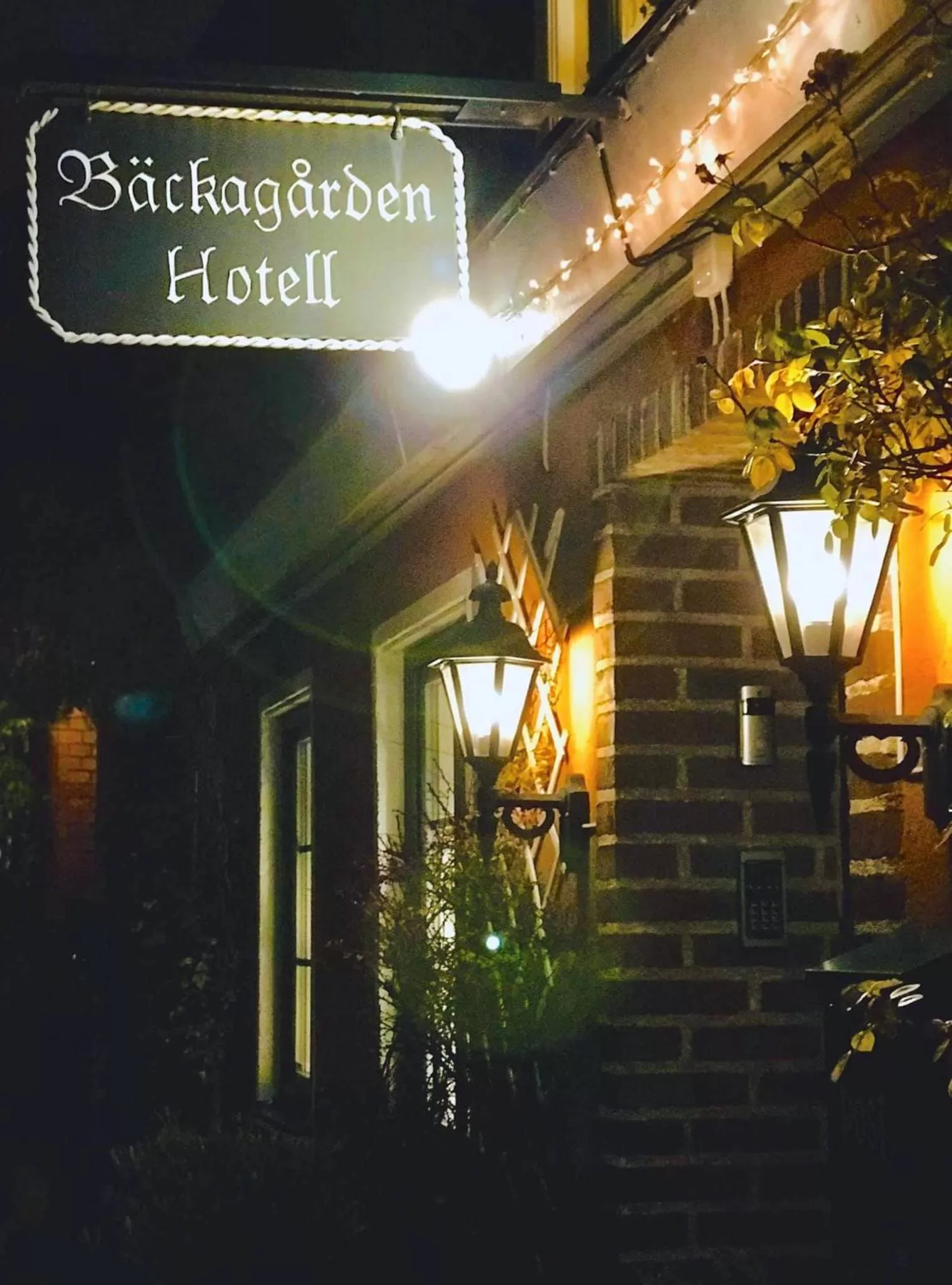 Facade/entrance in Hotell Bäckagården
