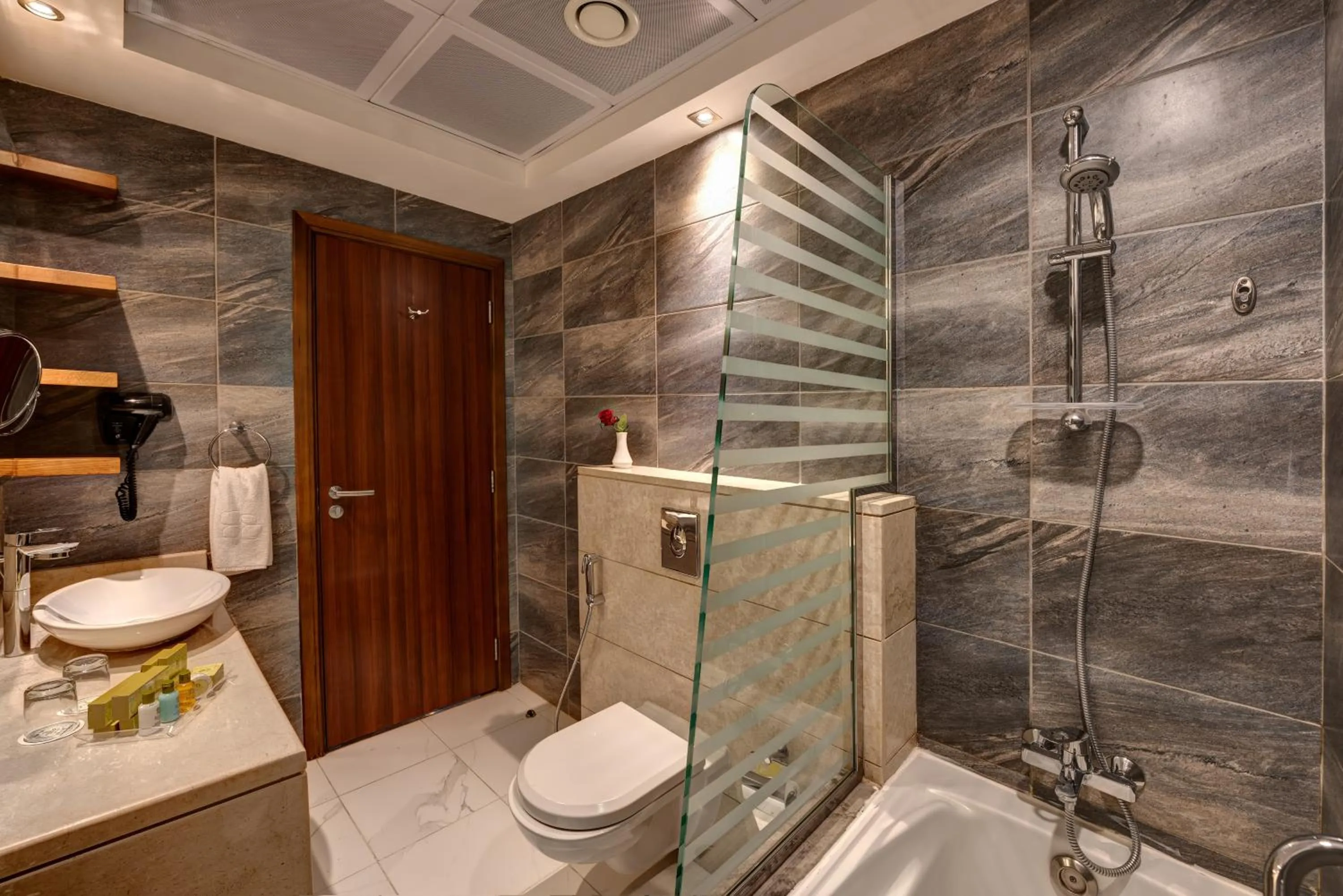 Bathroom in Rose Park Hotel - Al Barsha, Opposite Metro Station