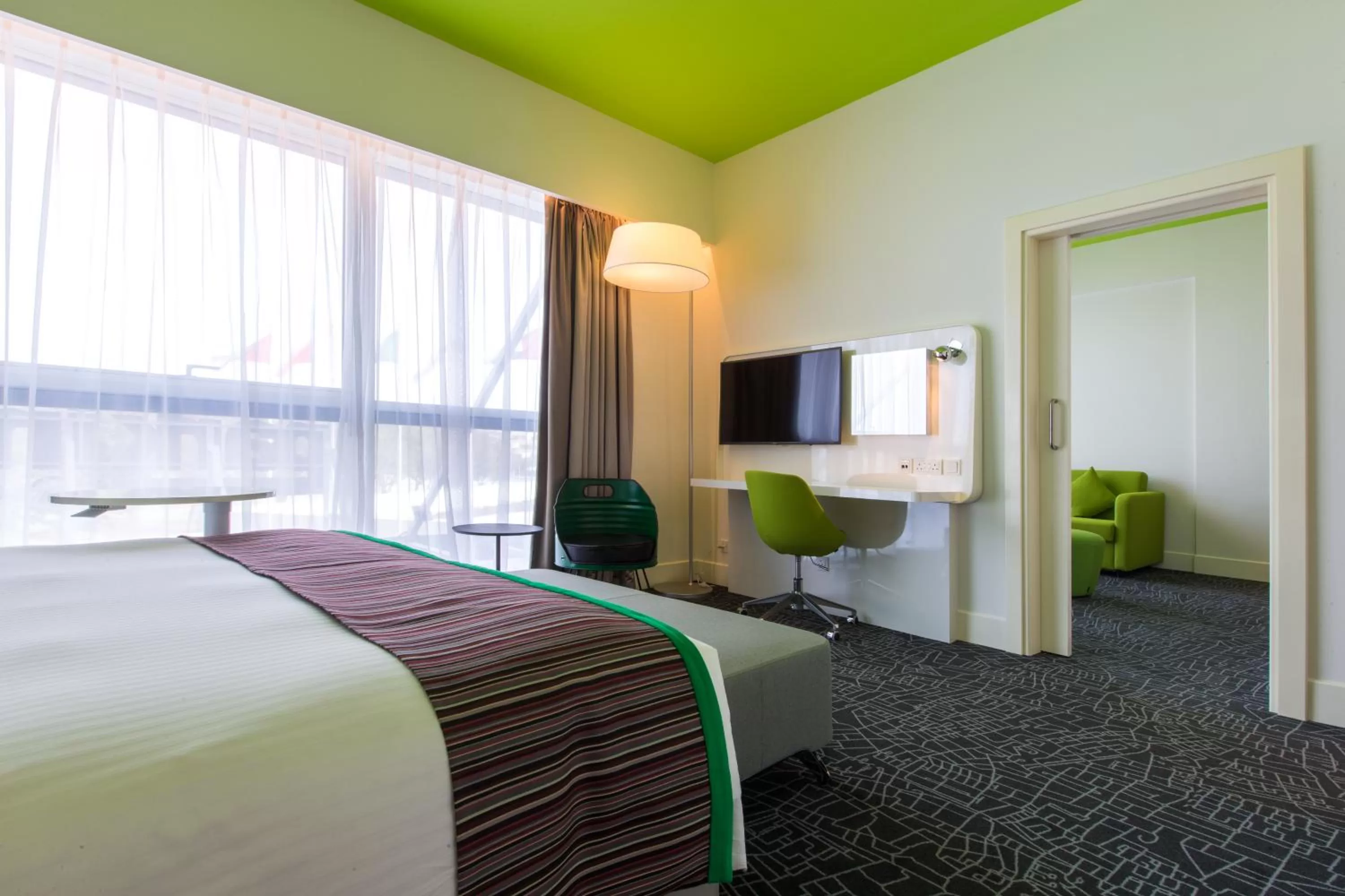 Photo of the whole room, Bed in Park Inn by Radisson Dubai Motor City