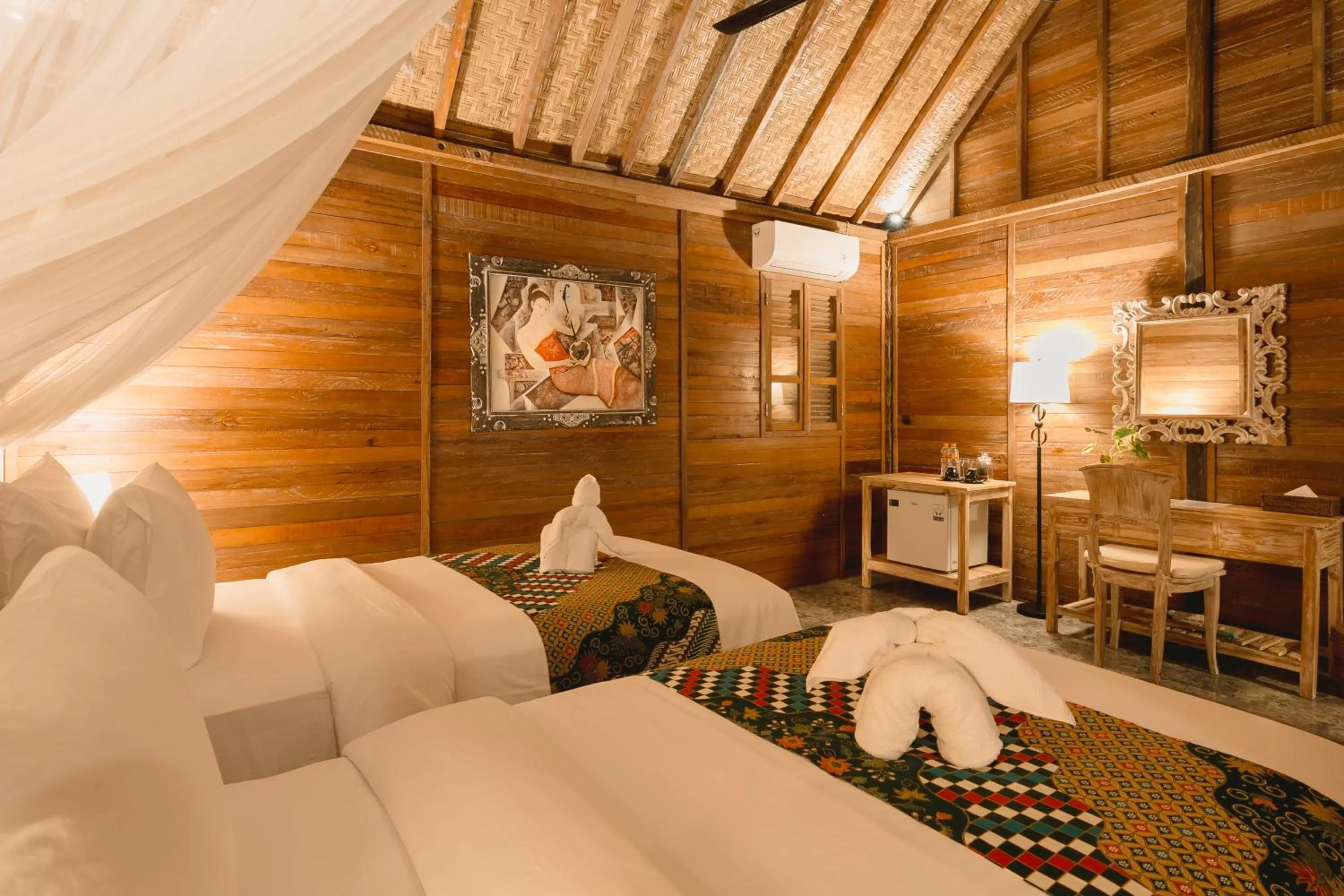 Bed in Nauna Villa Ubud