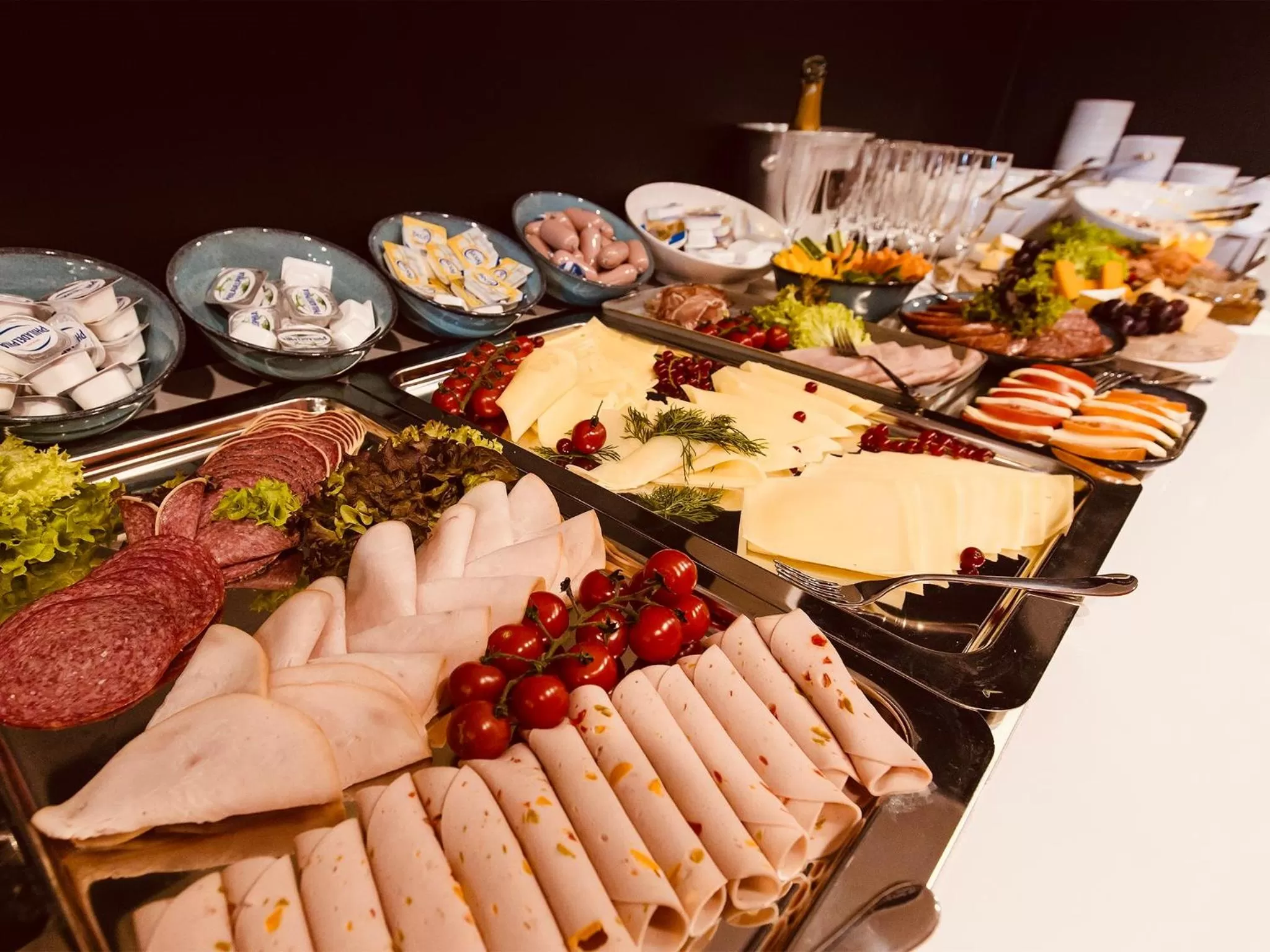 Buffet breakfast in DORMERO Hotel Bretten