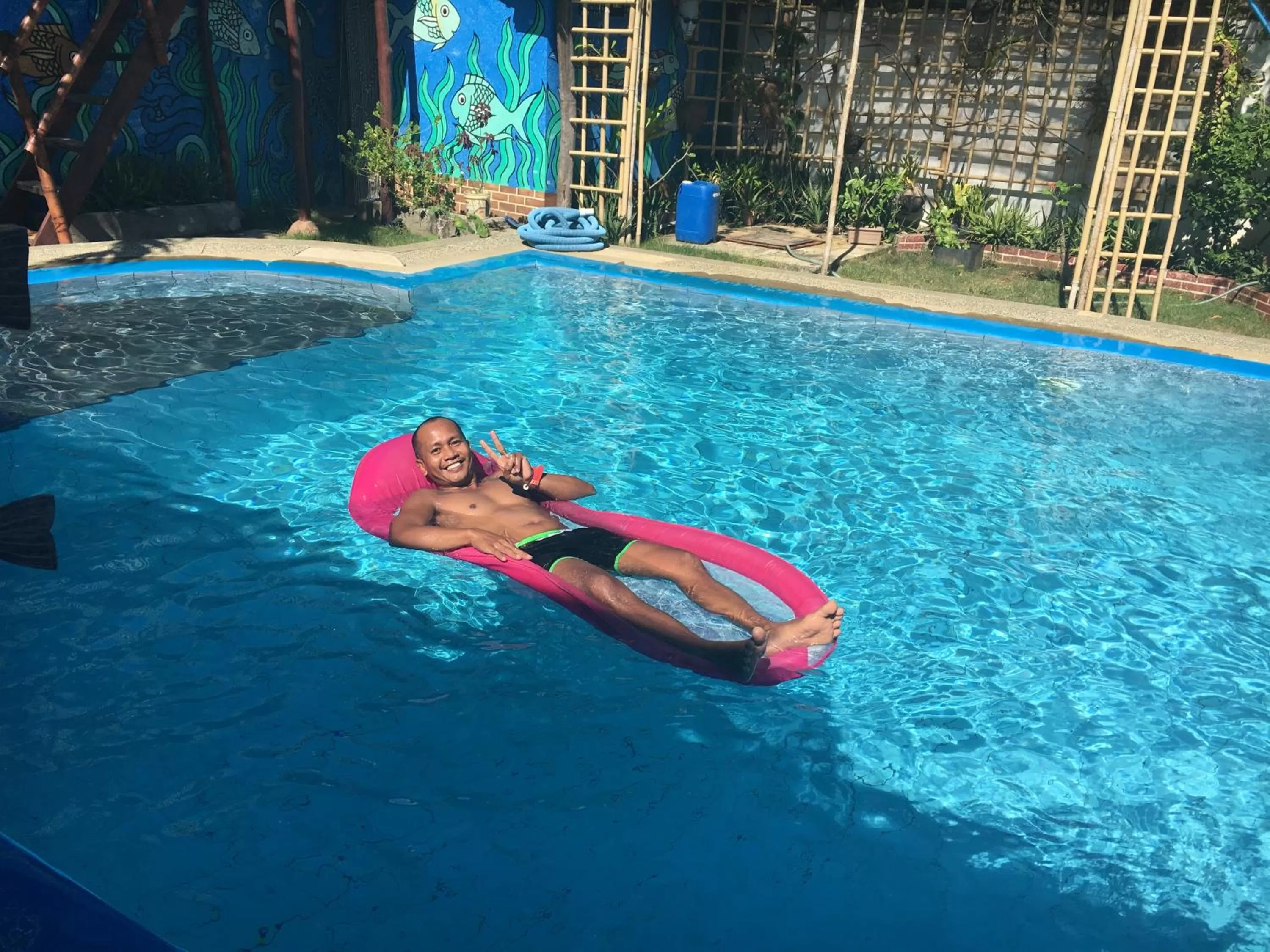 Swimming pool in Lala Panzi Bed and Breakfast