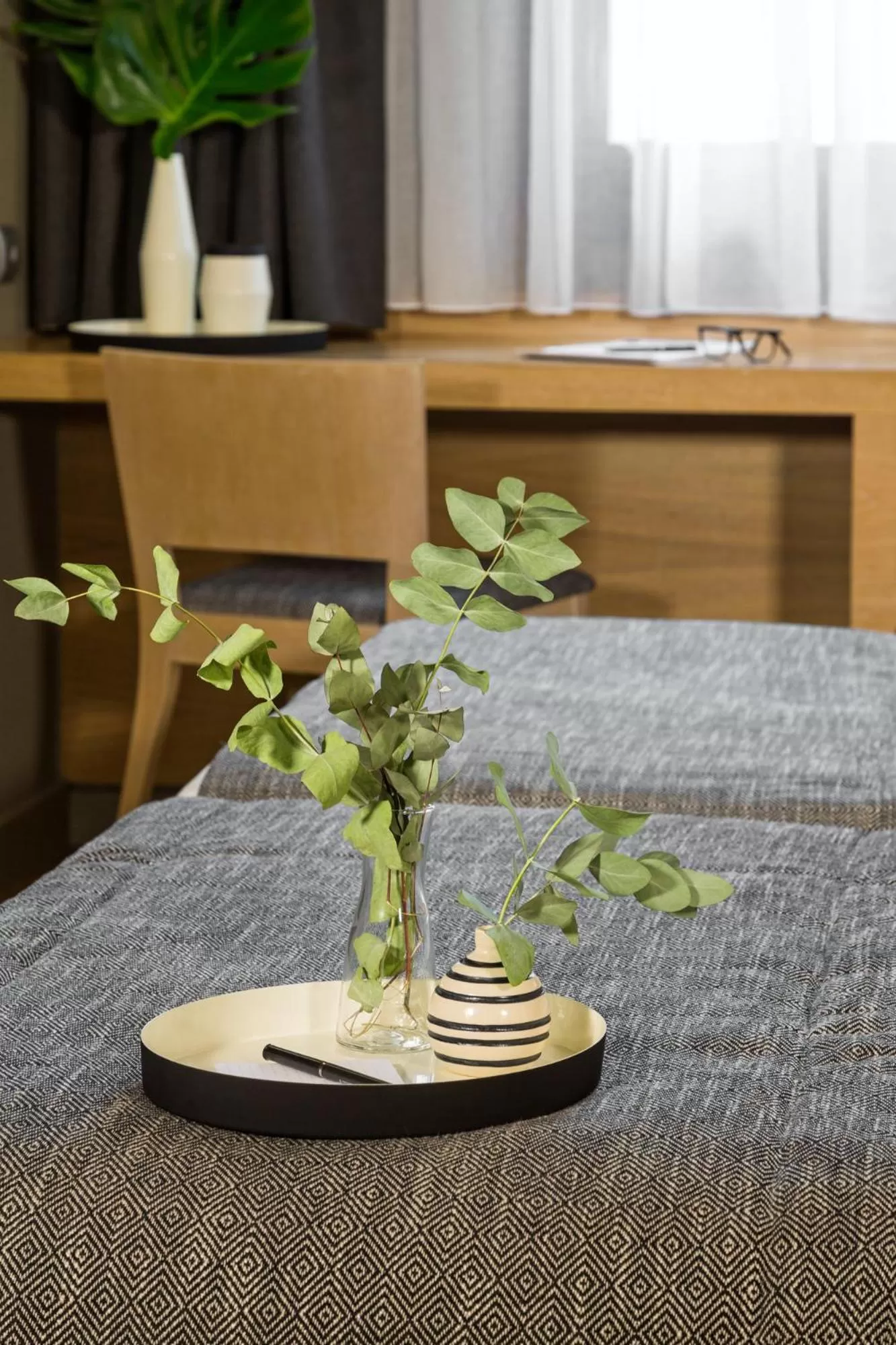 Decorative detail, Bed in Porto Palace Hotel Thessaloniki