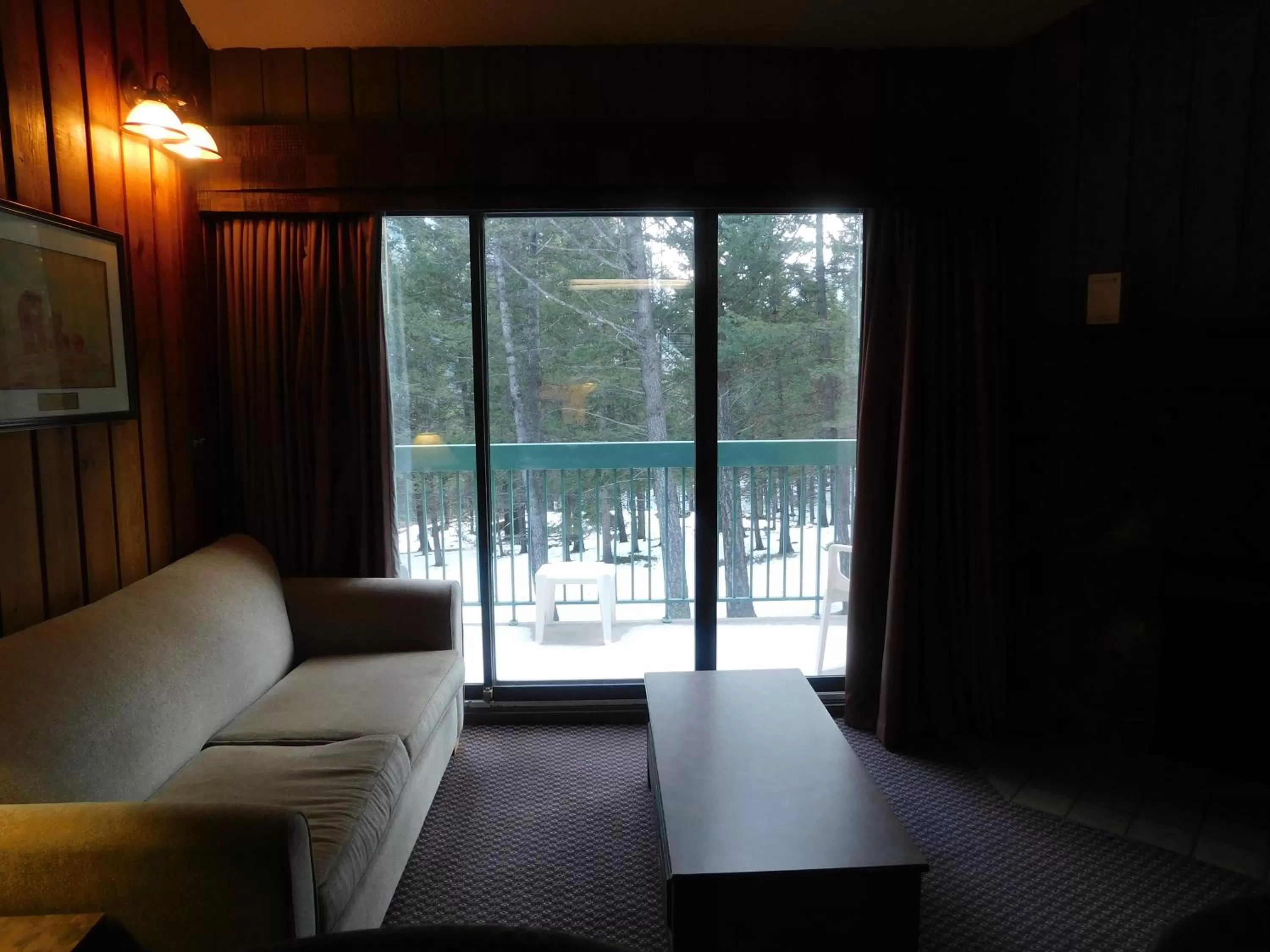 Seating area in Douglas Fir Resort & Chalets