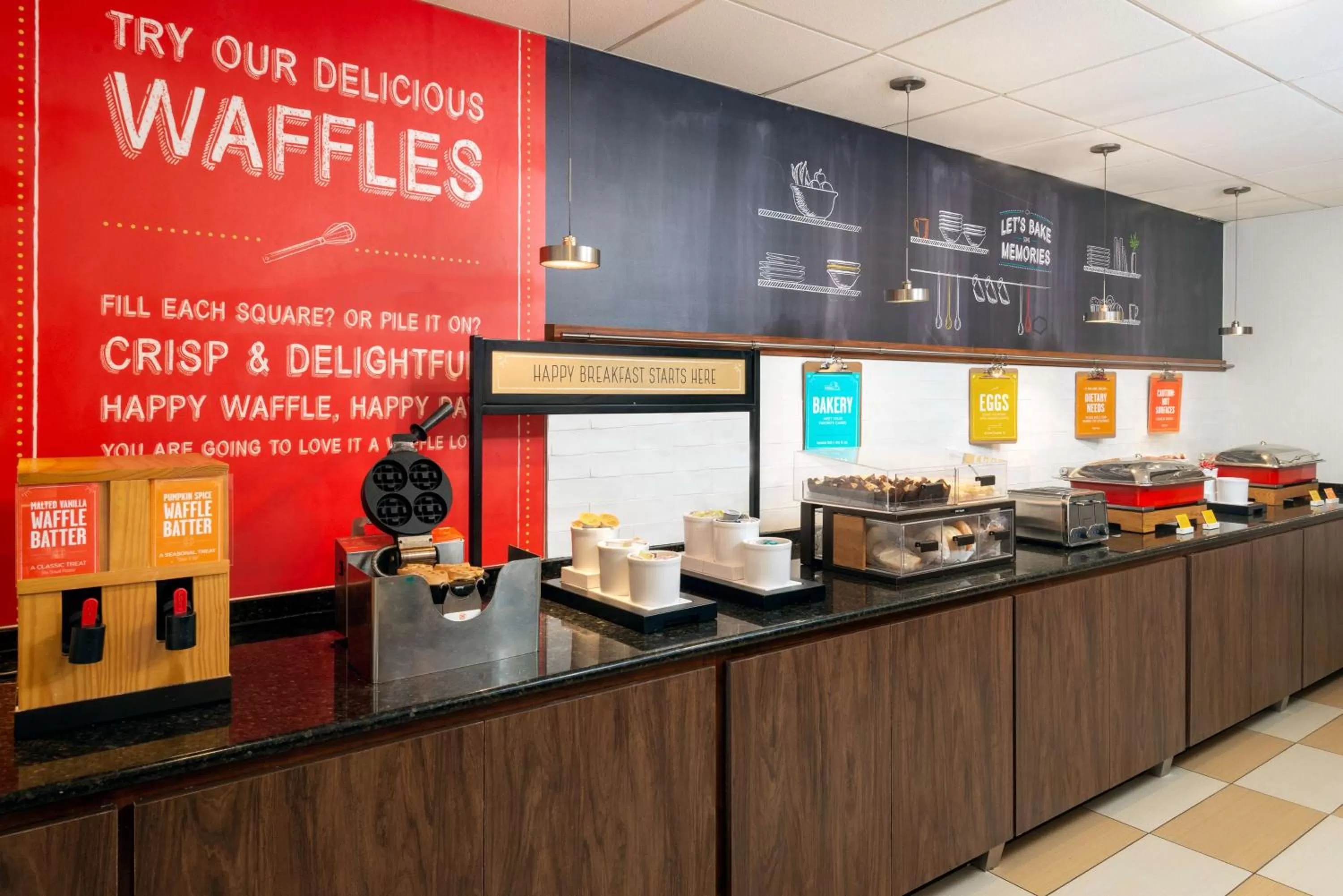 Breakfast in Hampton Inn Salisbury