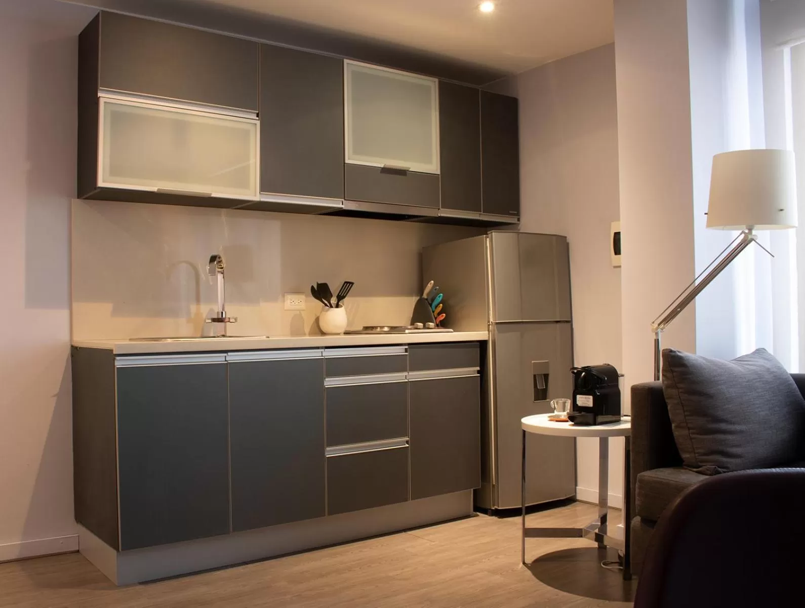 Kitchen or kitchenette in Central Apartamentos Bogotá