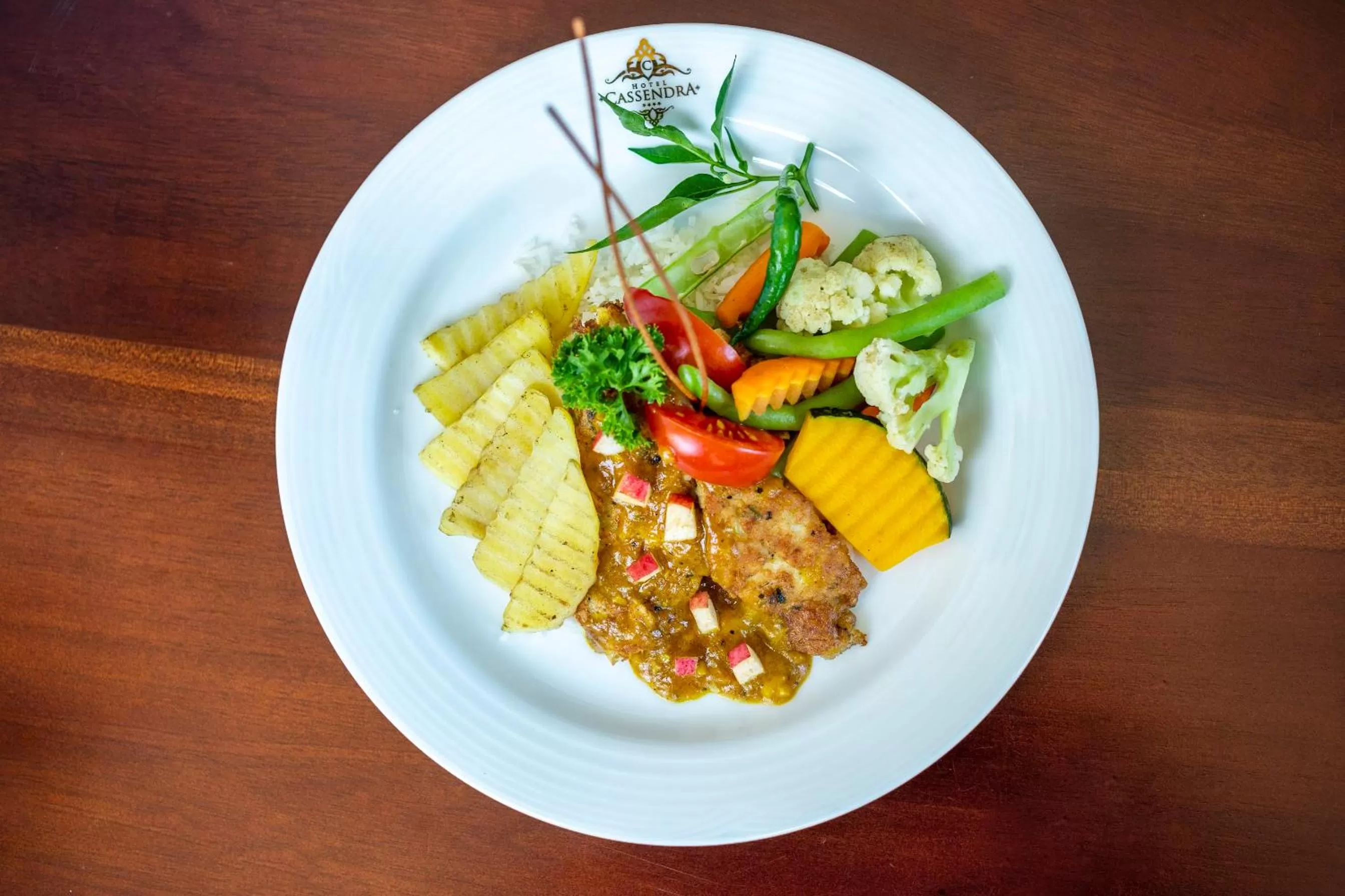 Food close-up in Hotel Cassendra