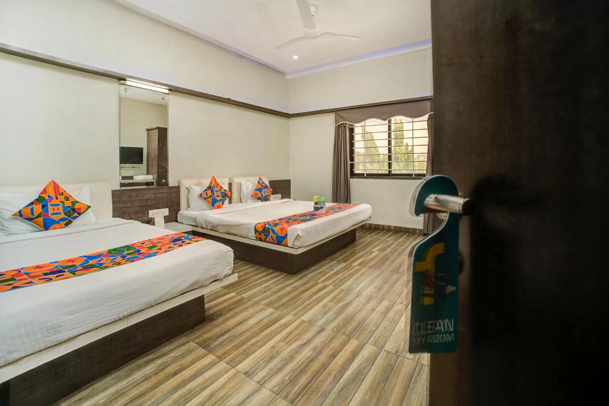 Bedroom, Bed in FabHotel Bee Town