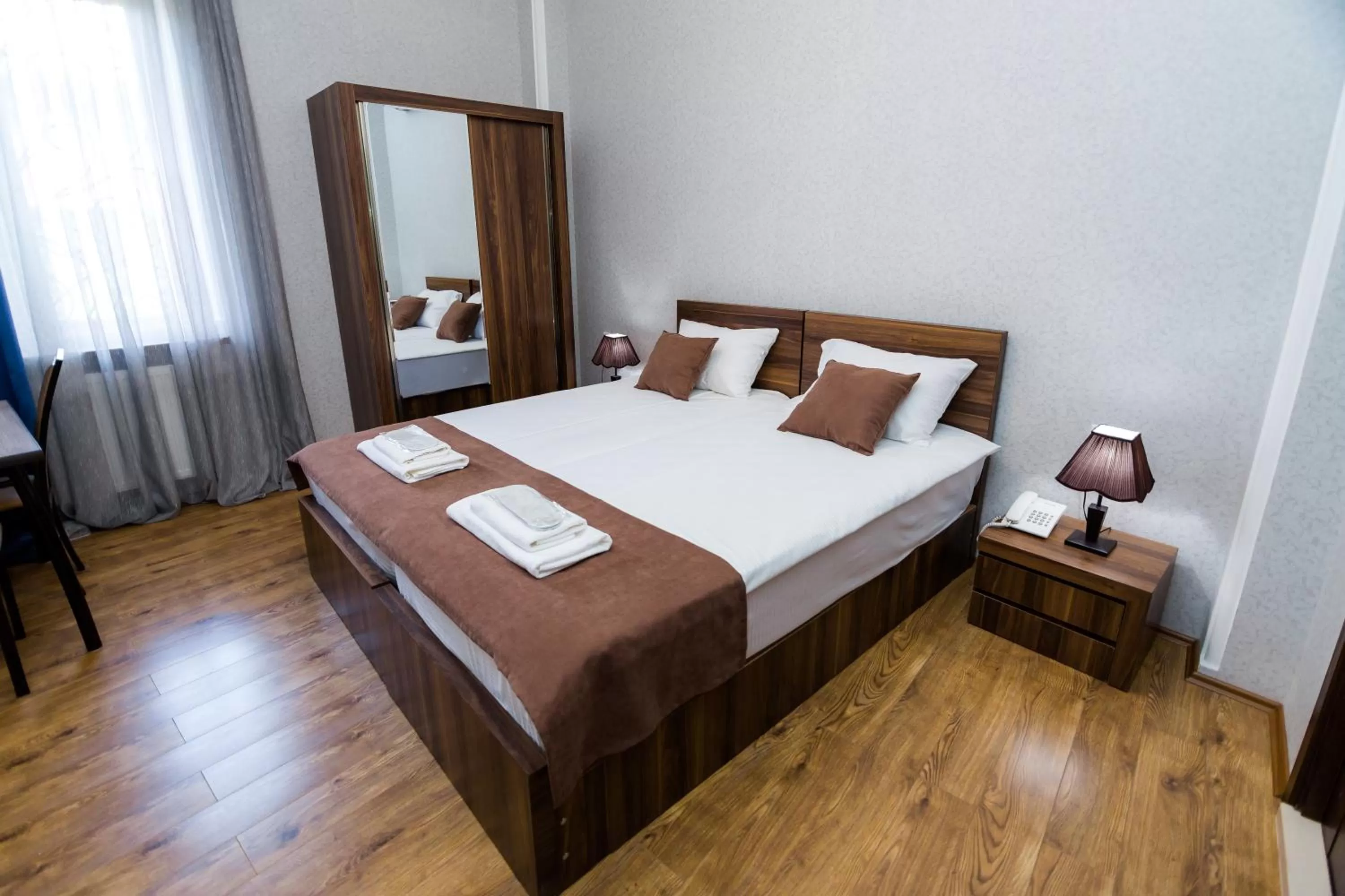 Bed in Elia Palace Hotel