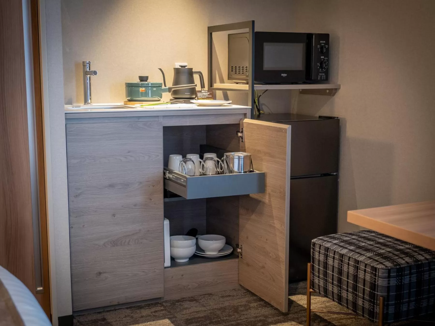 Coffee/tea facilities in Tokyu Stay Hakodate Asaichi Akarinoyu