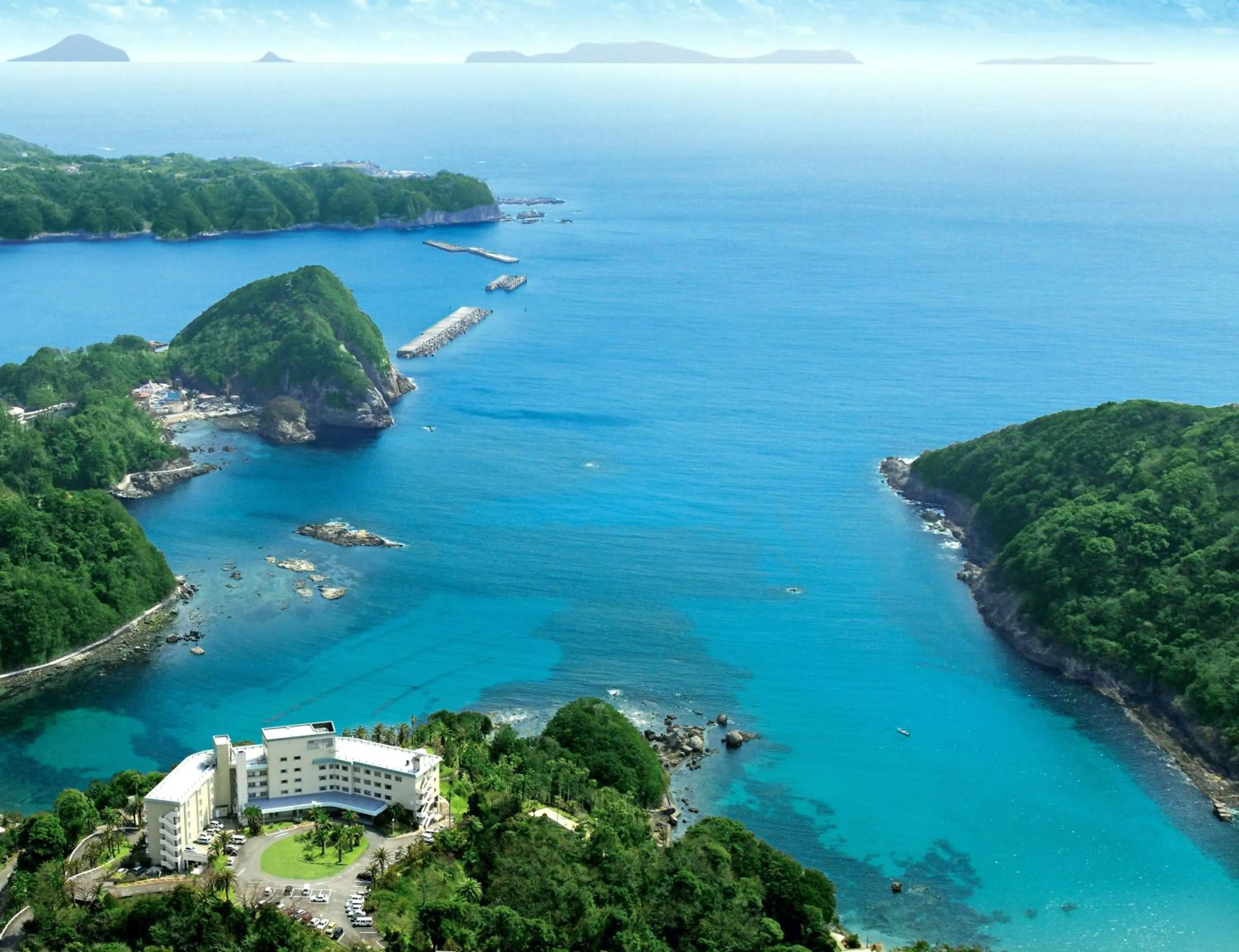 Bird's eye view in Shimoda Tokyu Hotel