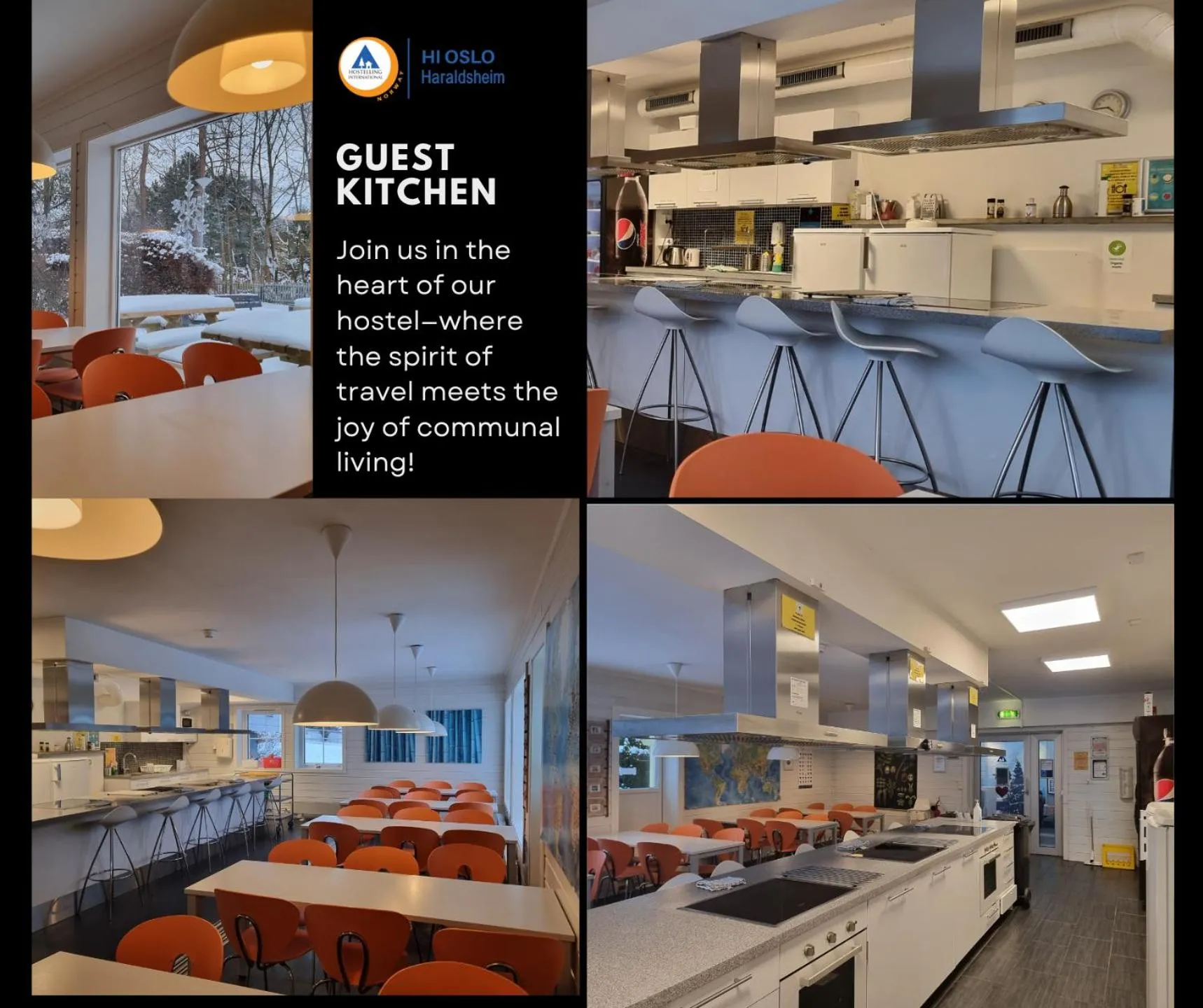 Kitchen or kitchenette in HI Oslo Haraldsheim